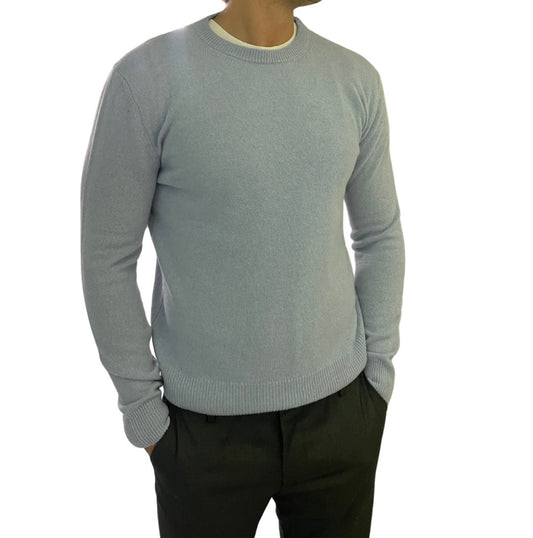 Maglione girocollo puro cashmere