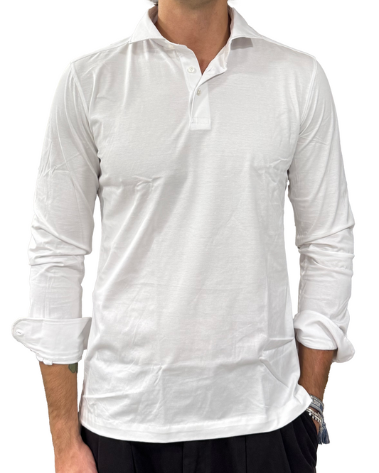 Polo camicia jersey extra fine
