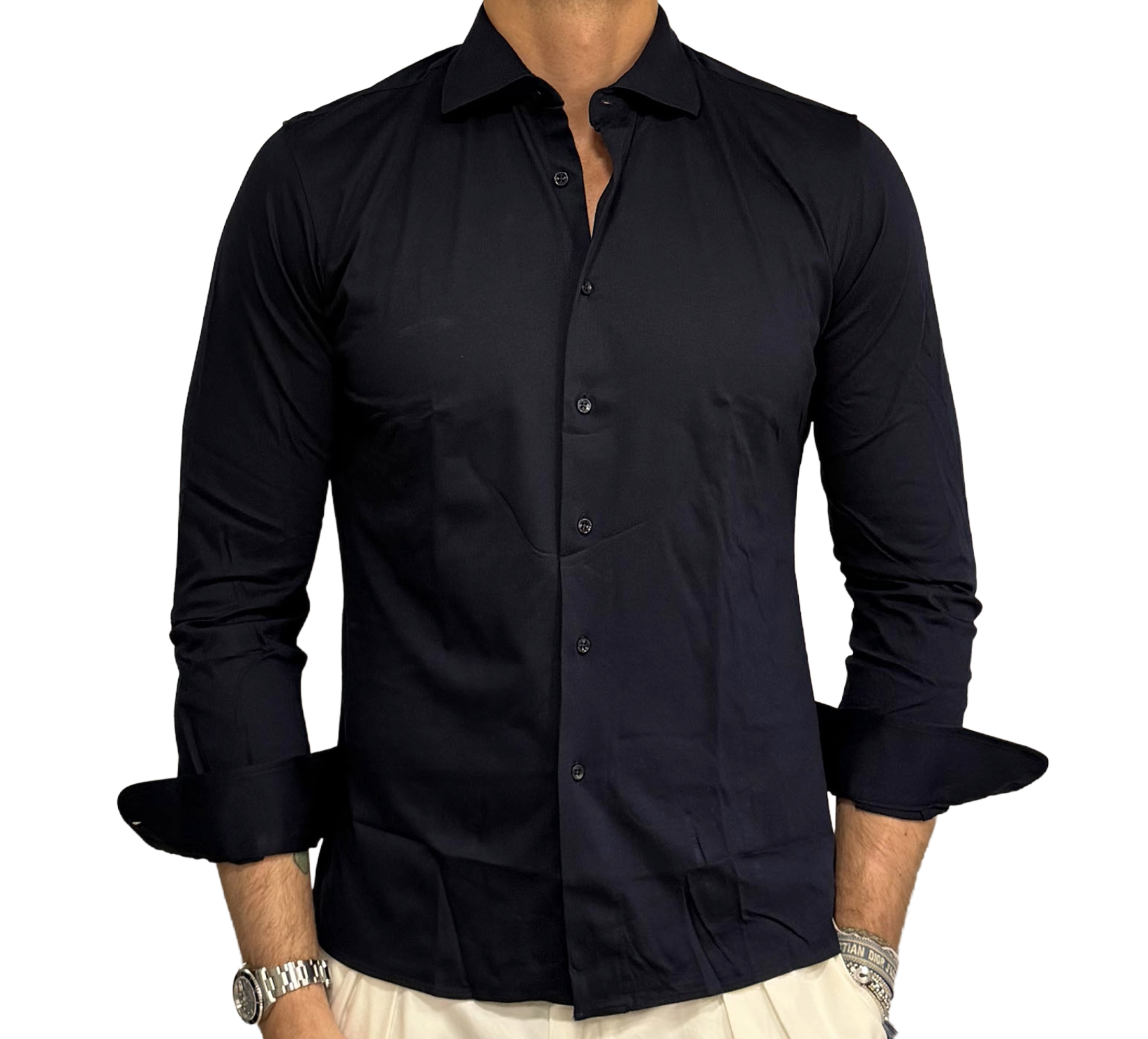 Extra-fine jersey polo shirt