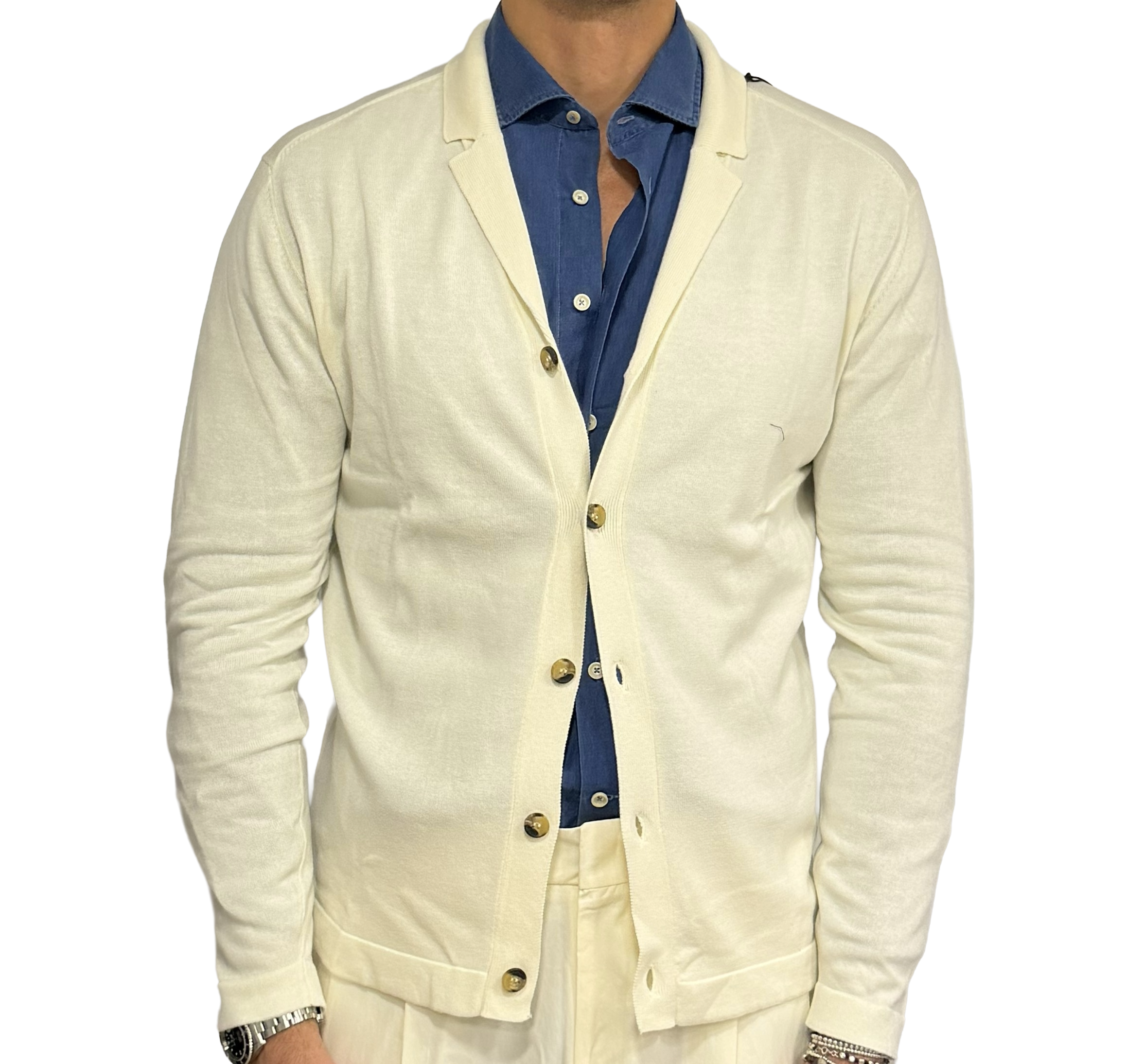 Cotton knit jacket