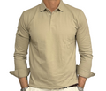Polo camicia in piquet tre bottoni