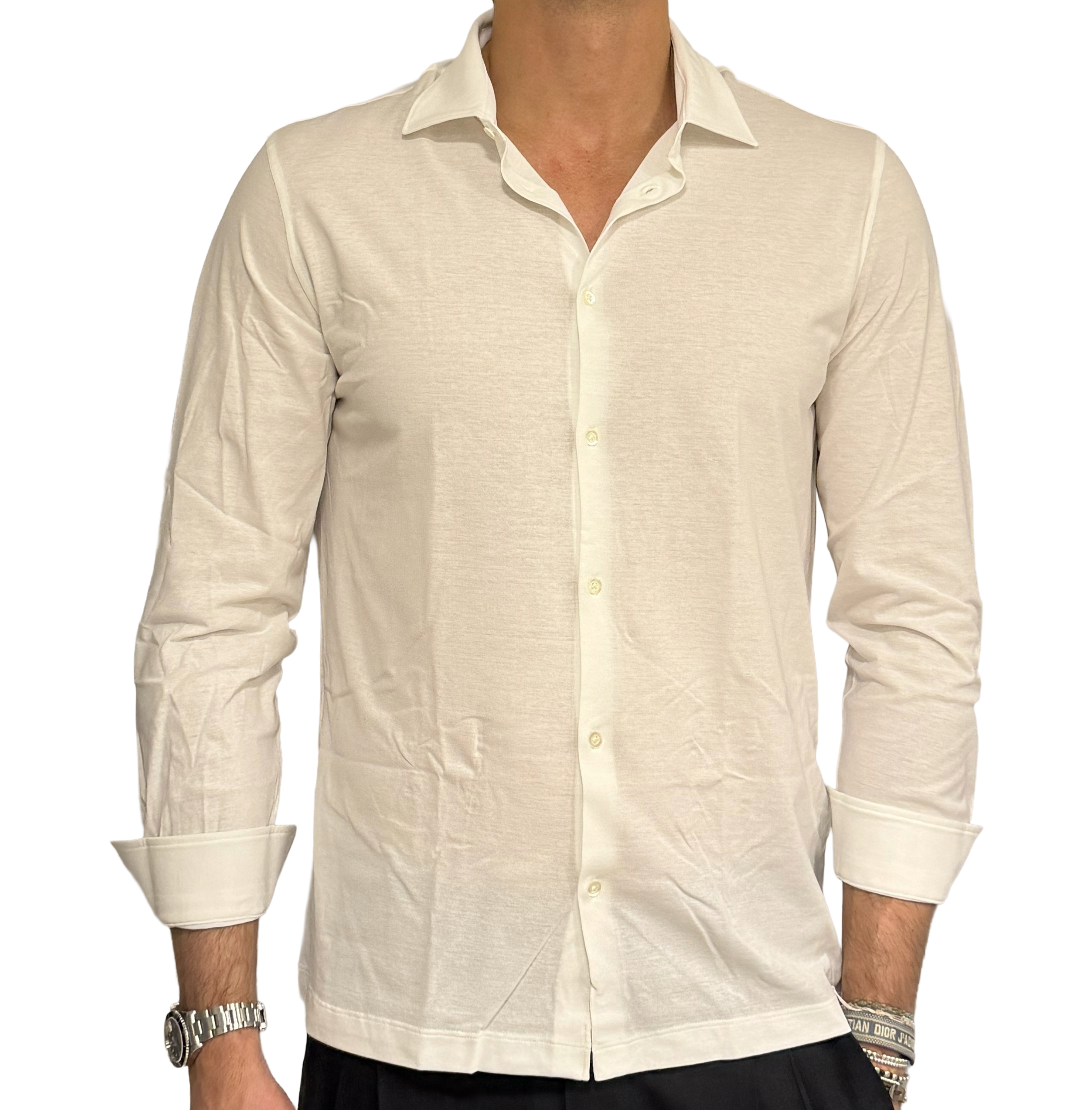 Fresh cotton polo shirt in lisle