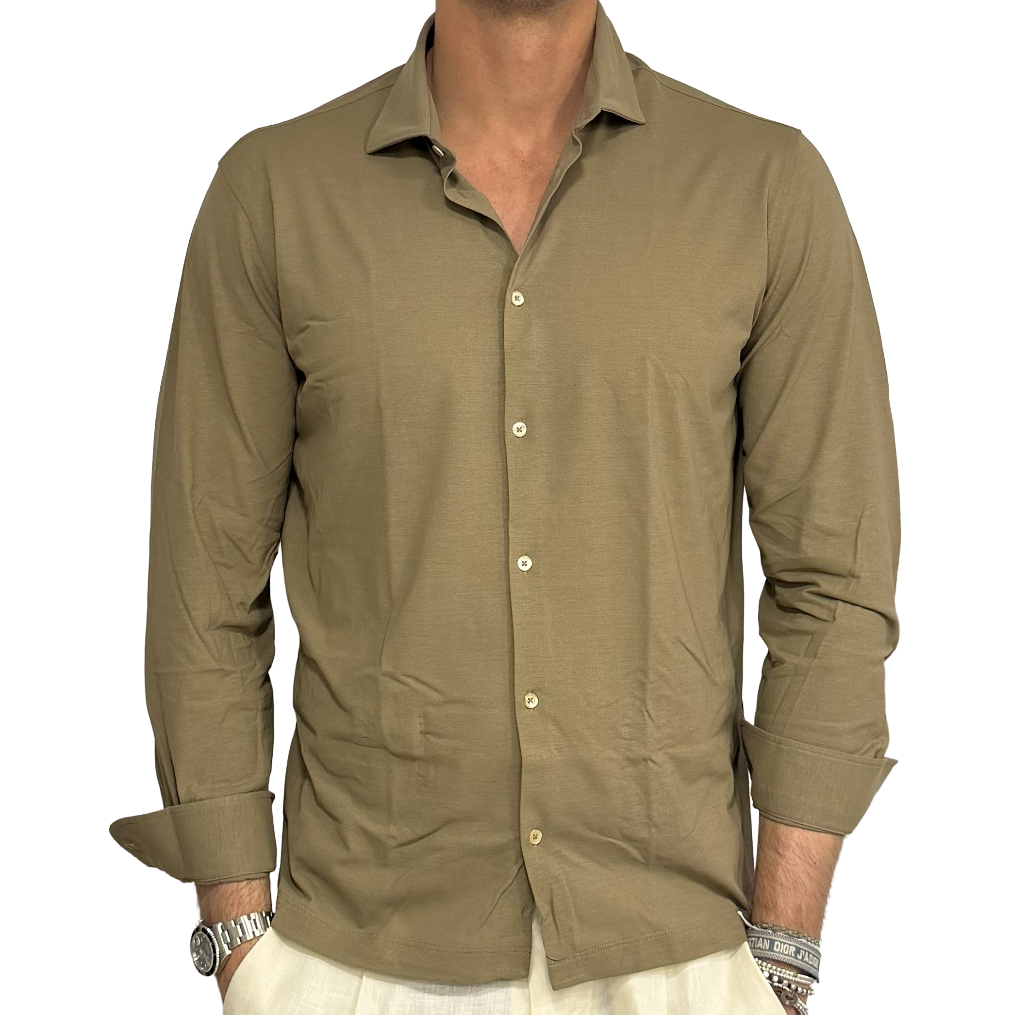 Fresh cotton polo shirt in lisle