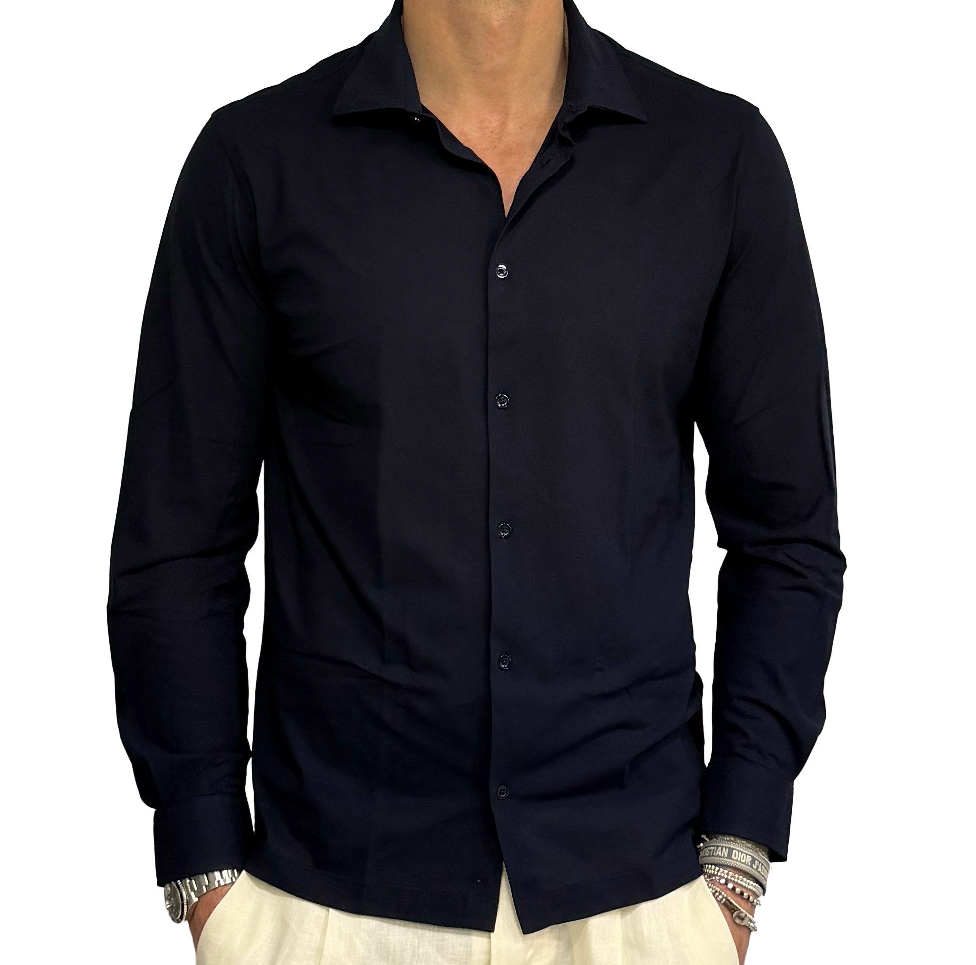 Fresh cotton polo shirt in lisle