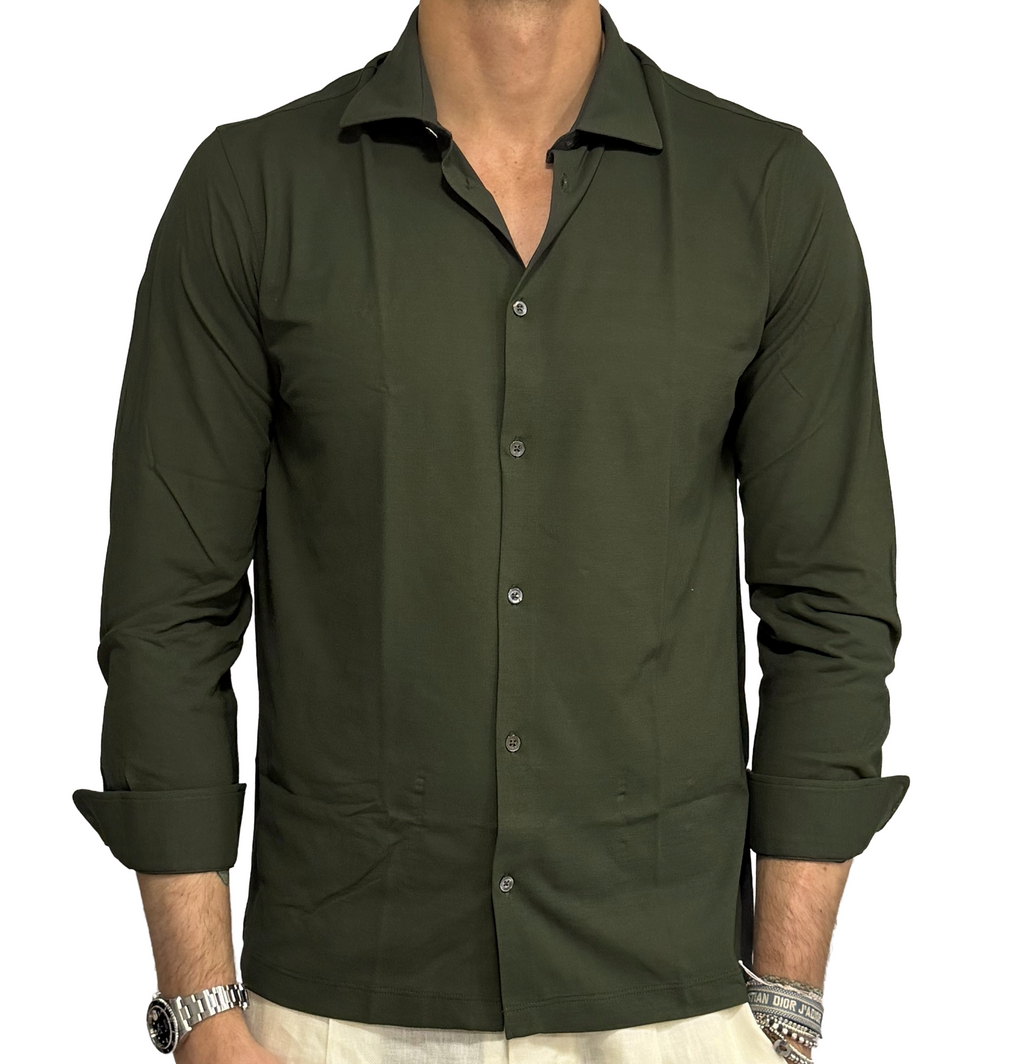 Fresh cotton polo shirt in lisle