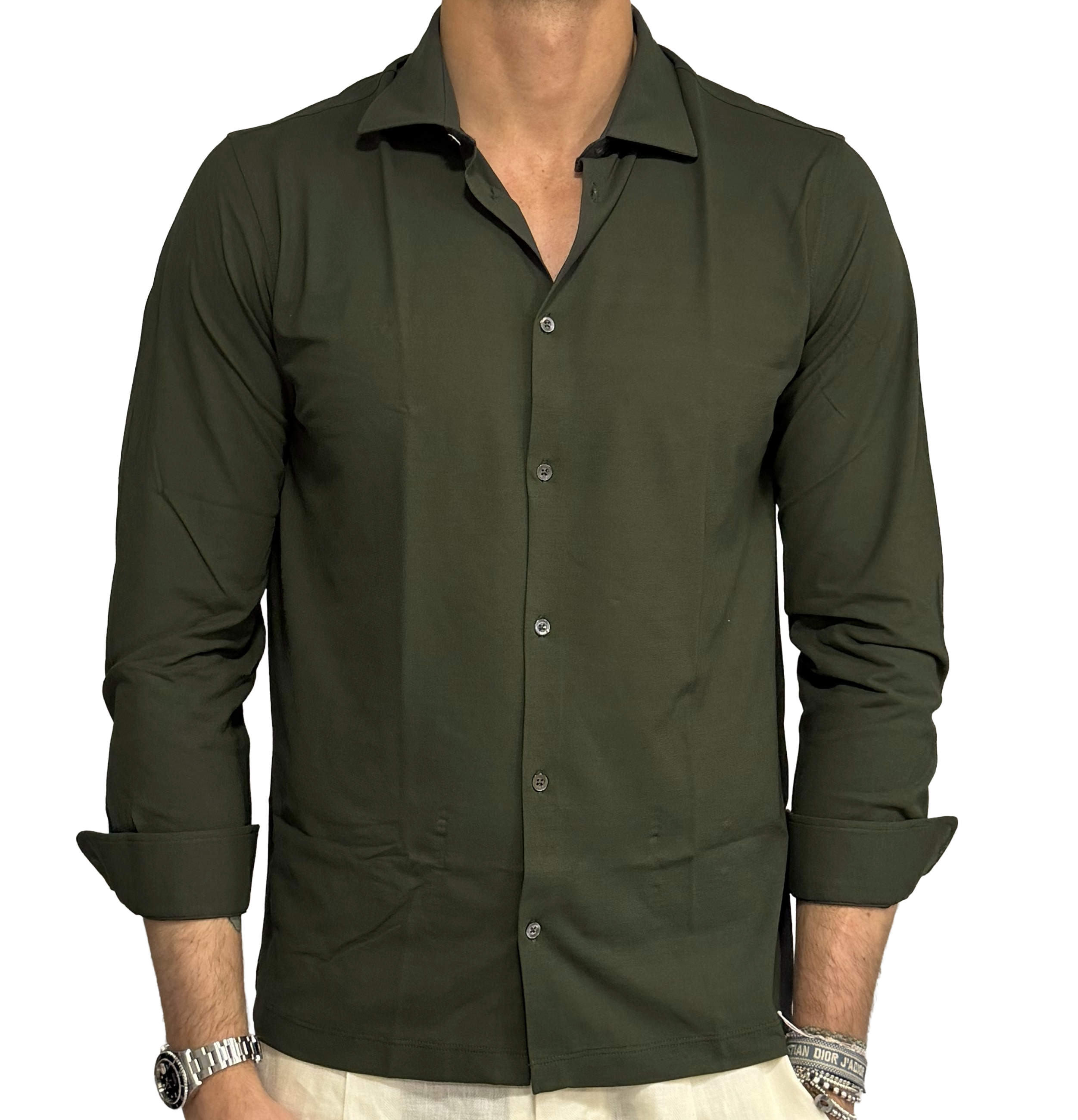 Fresh cotton polo shirt in lisle