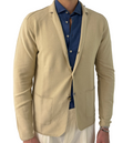 Cotton knit blazer