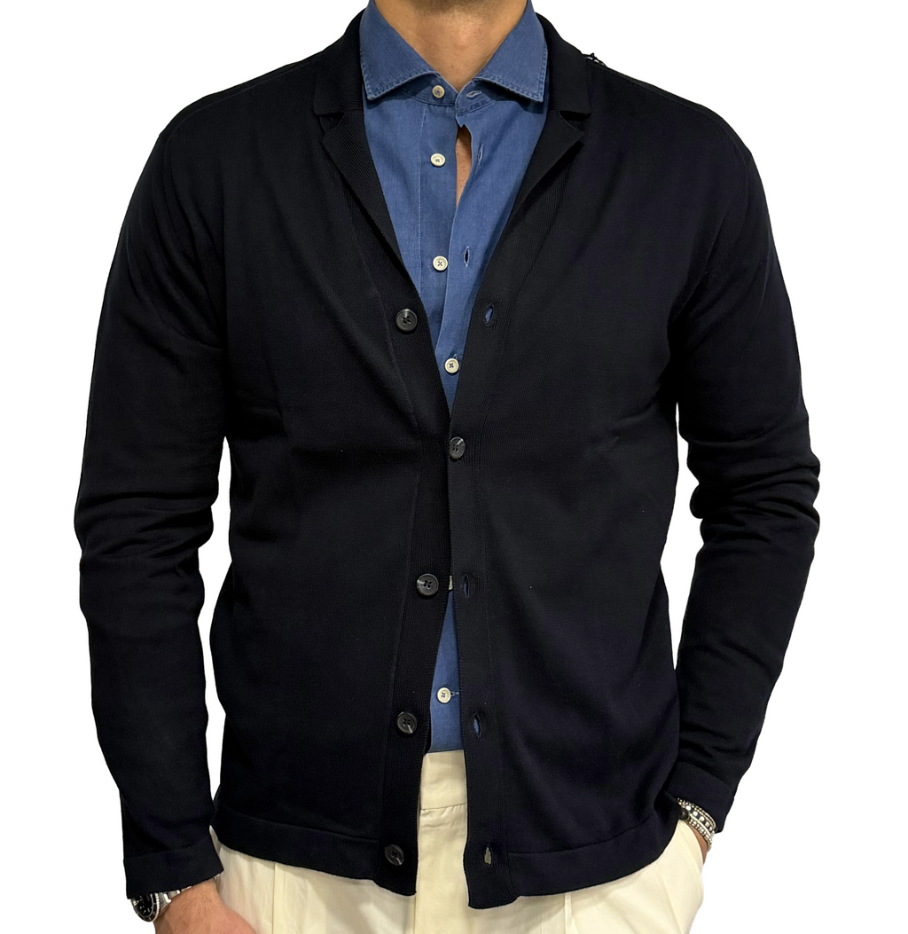 Cotton knit jacket