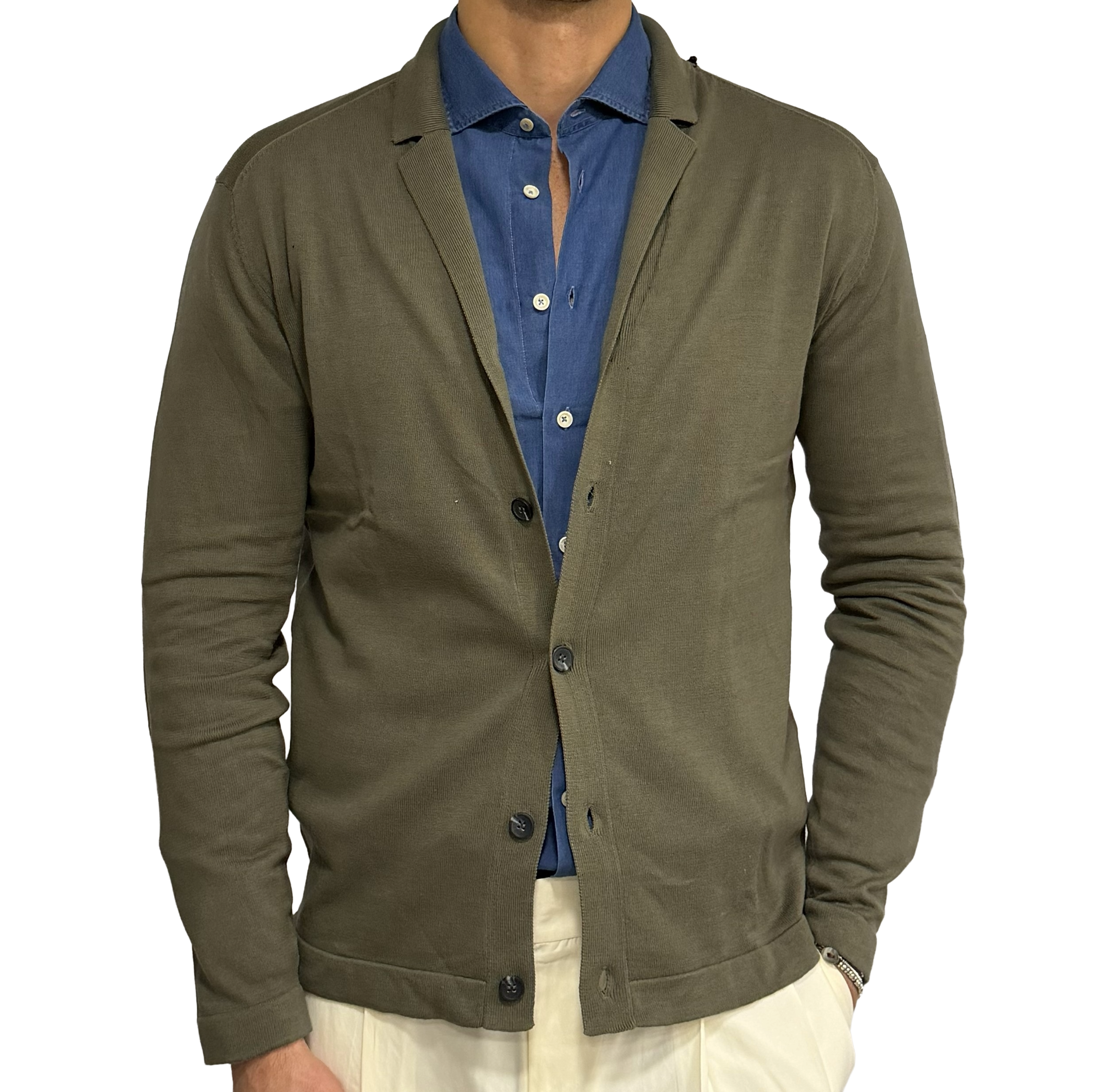 Cotton knit jacket