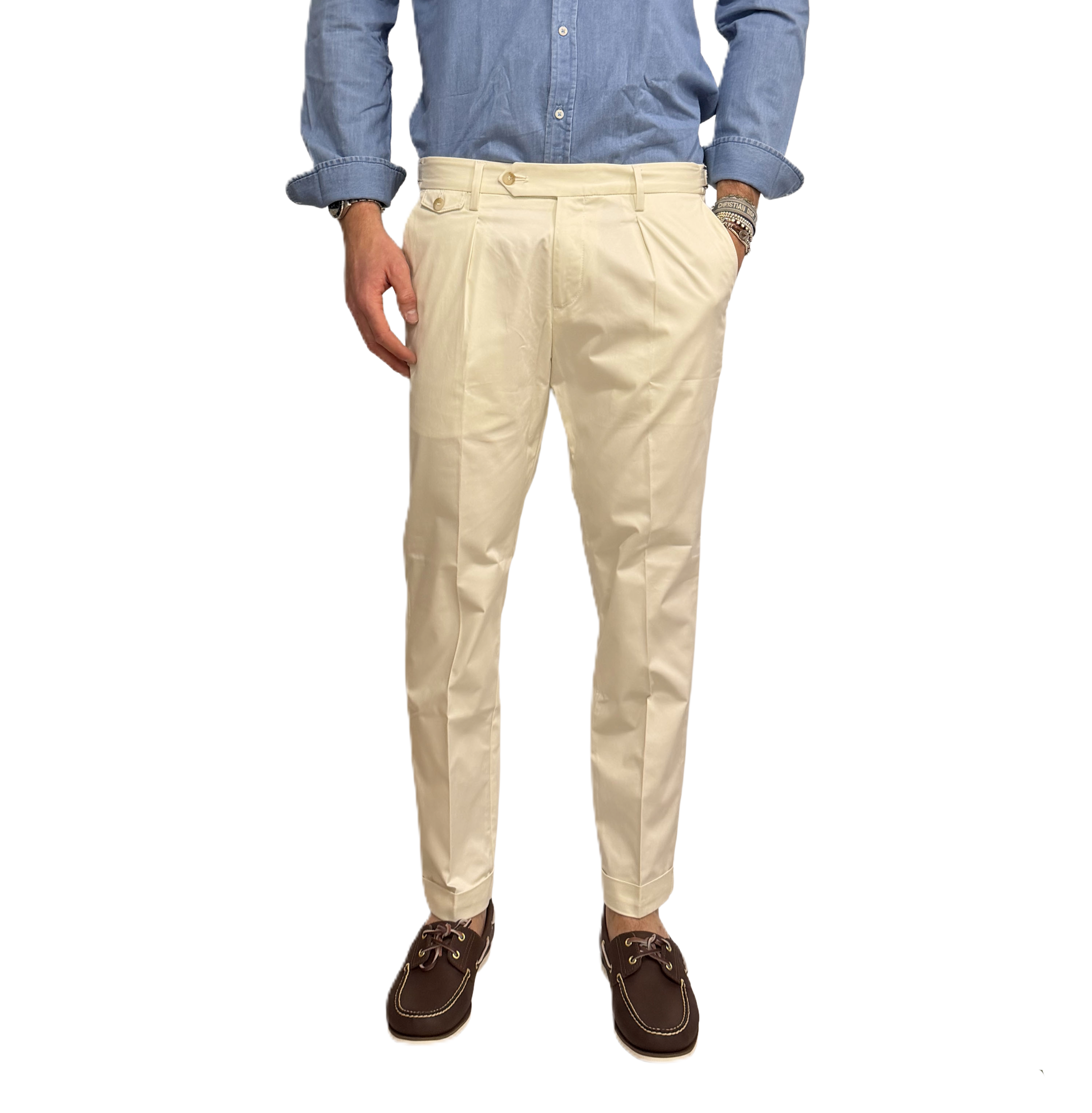 Paul Miranda tailored trousers pure cotton
