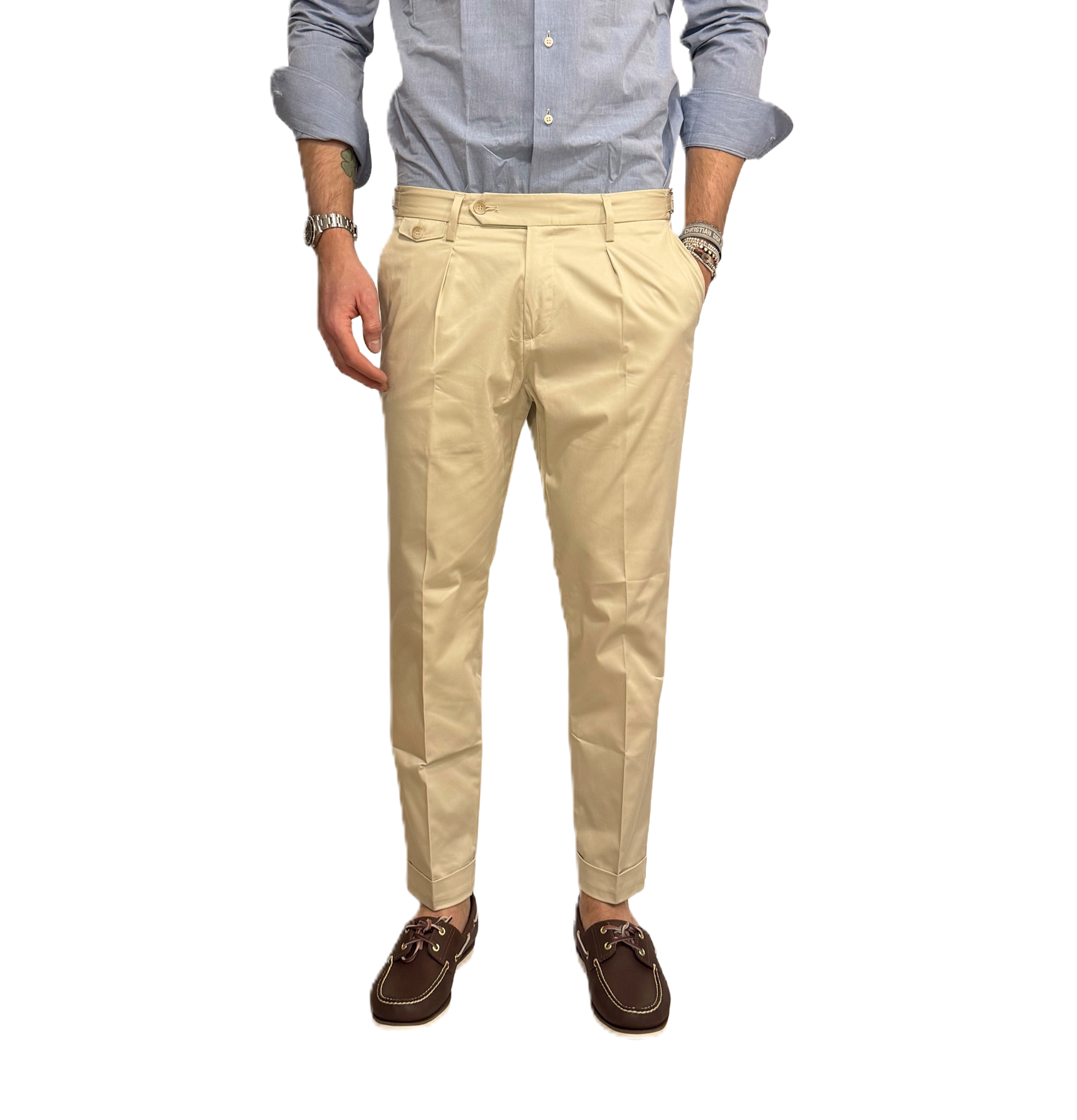 Paul Miranda tailored trousers pure cotton