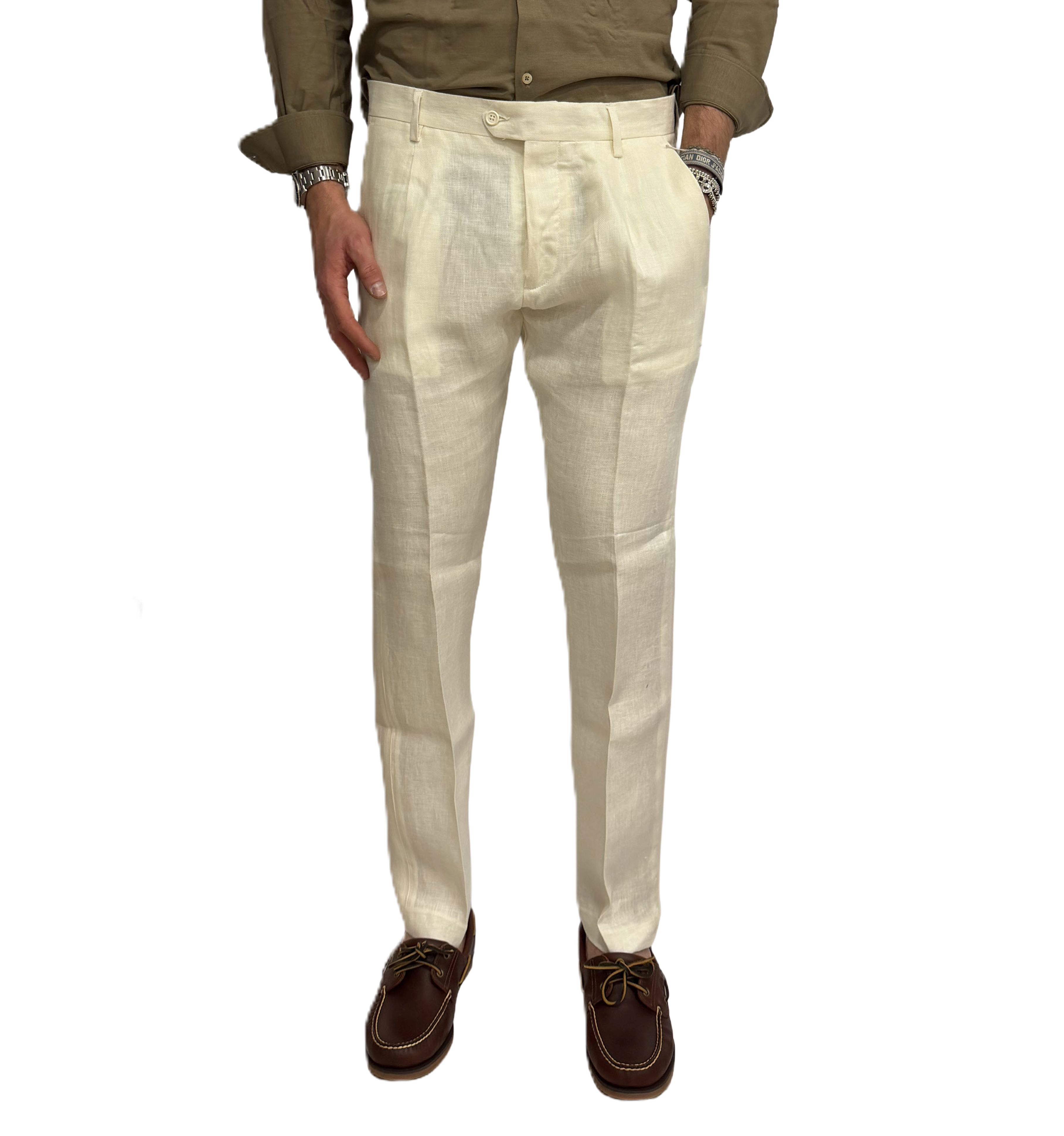 Paul Miranda pure linen trousers