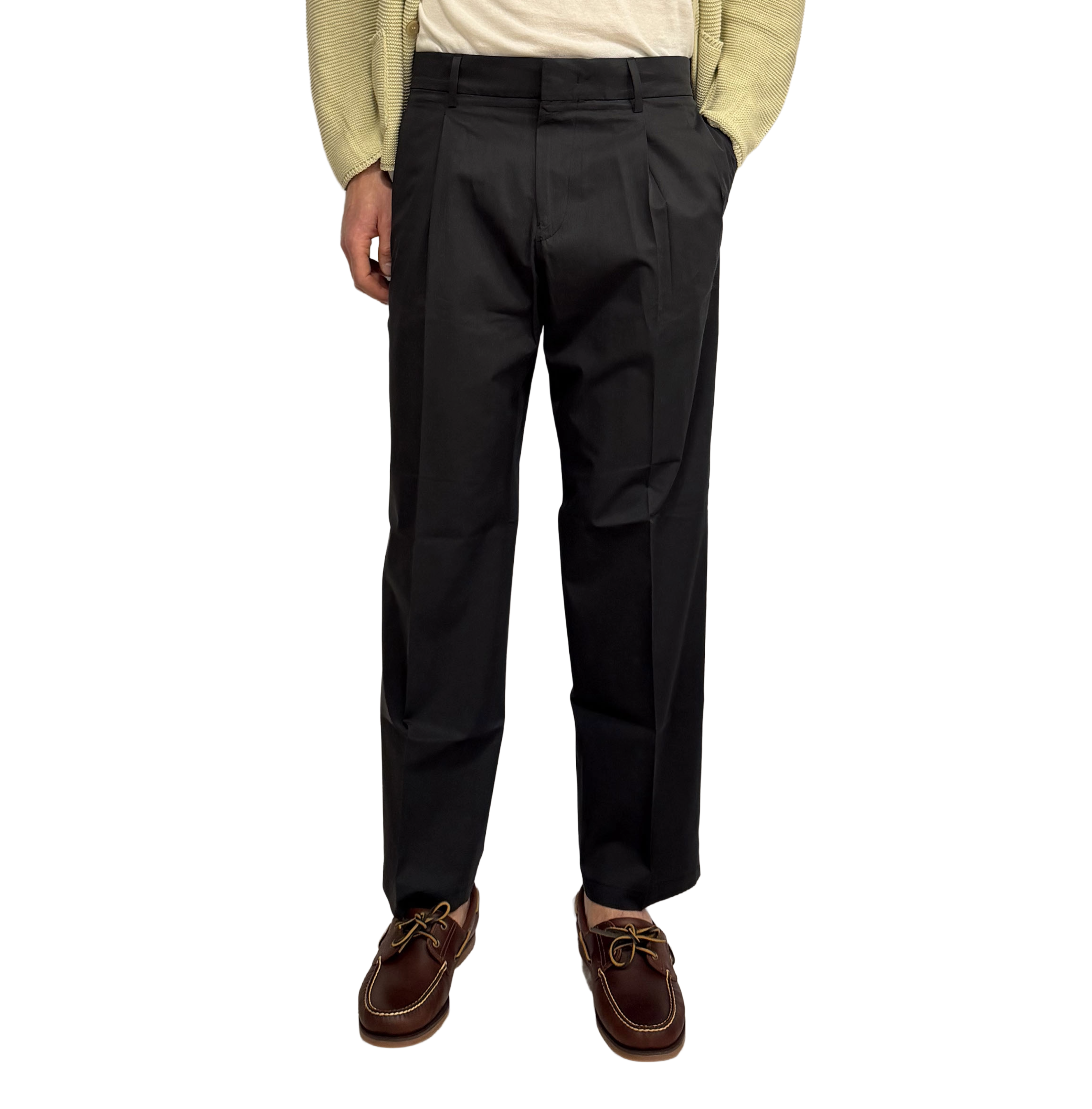 Paul Miranda cotton wide leg trousers
