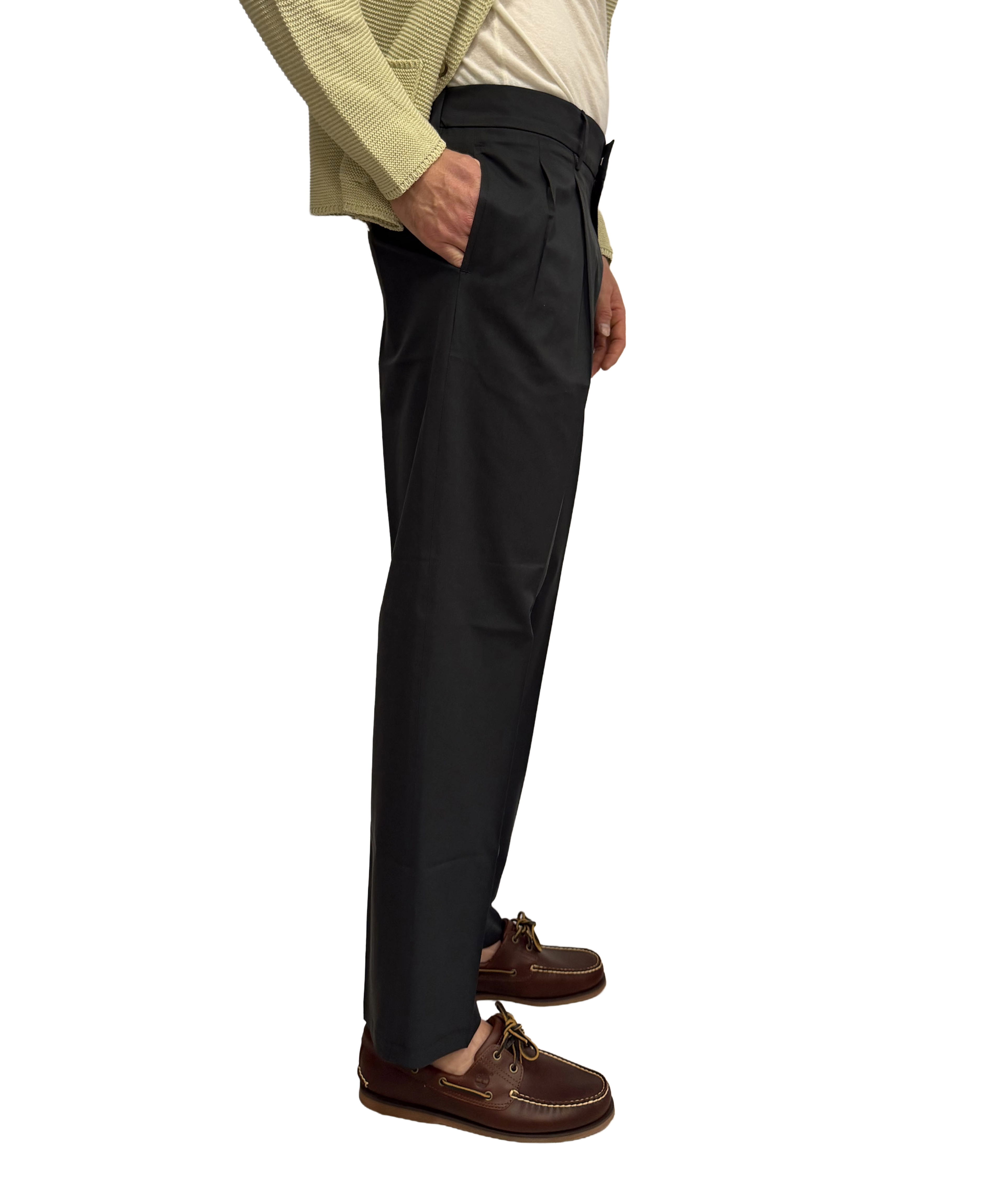 Paul Miranda cotton wide leg trousers