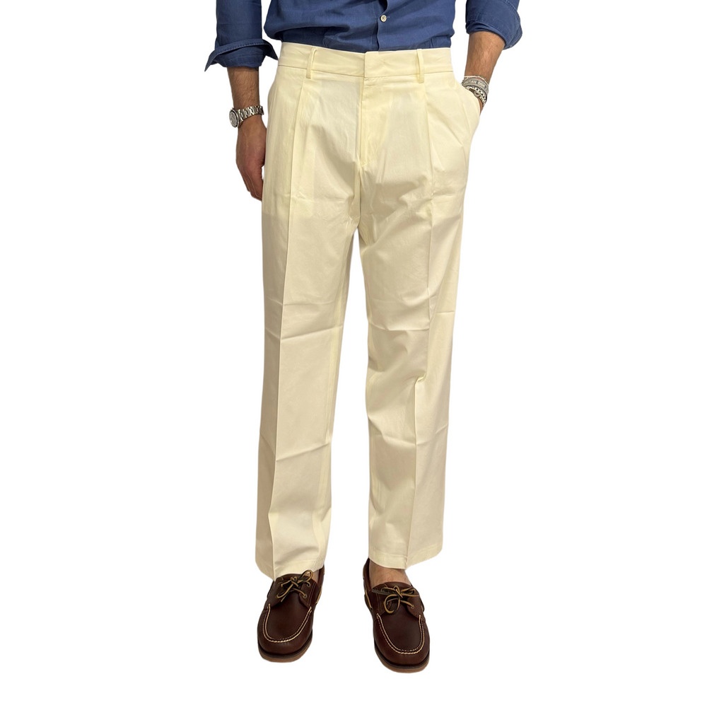 Paul Miranda cotton wide leg trousers