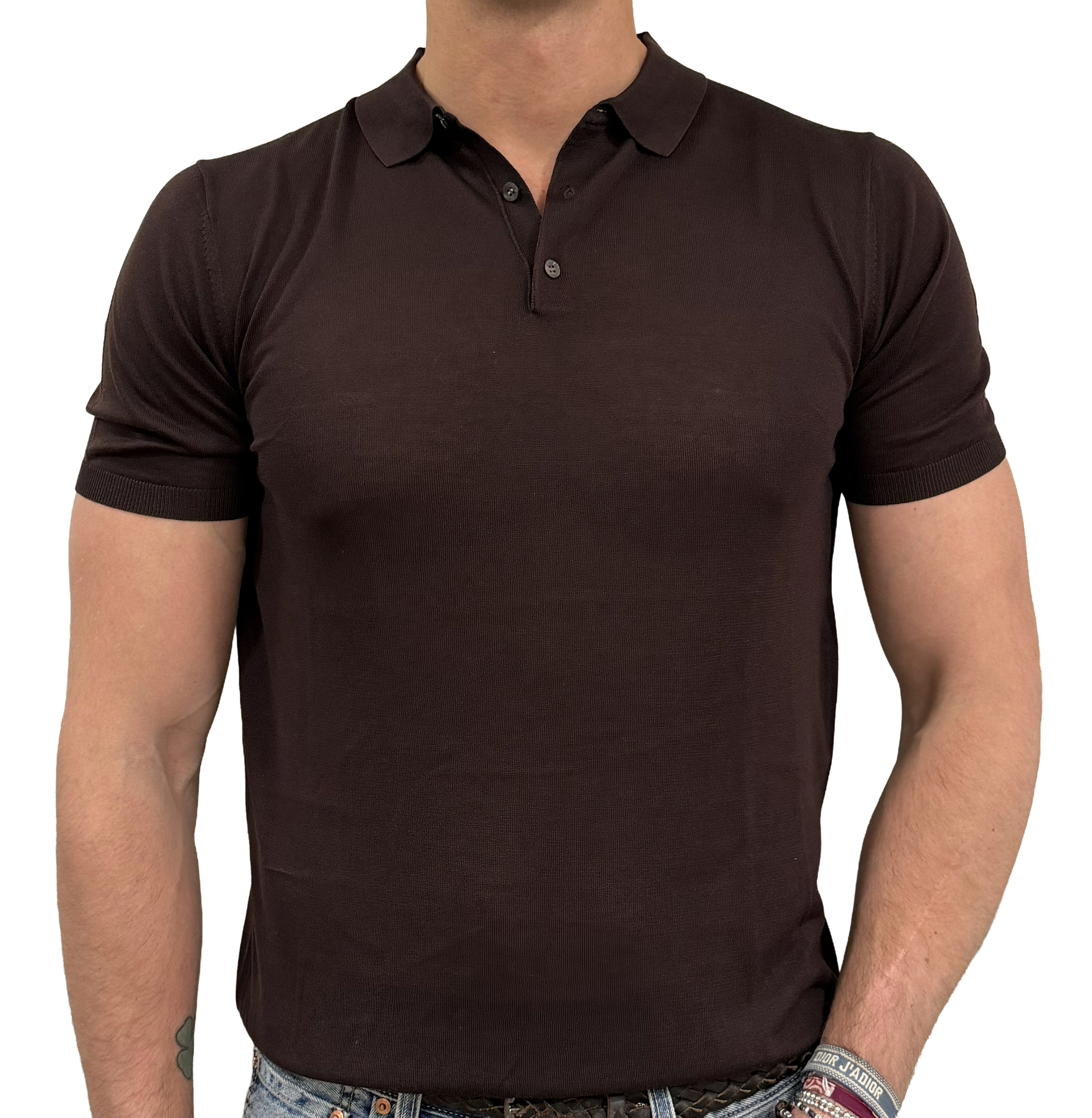 Silk and cotton polo shirt Outfit