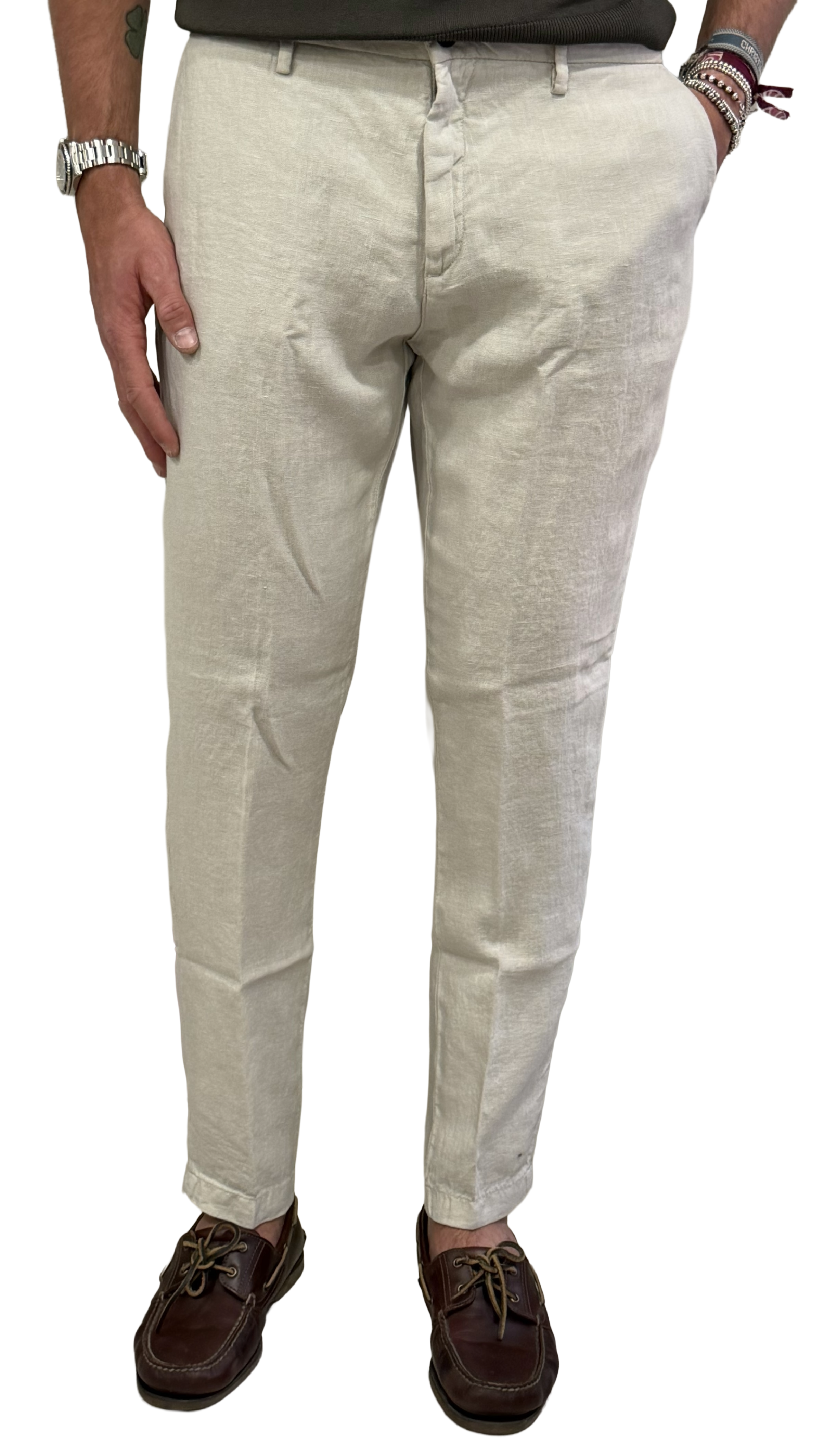 Pantalone puro lino