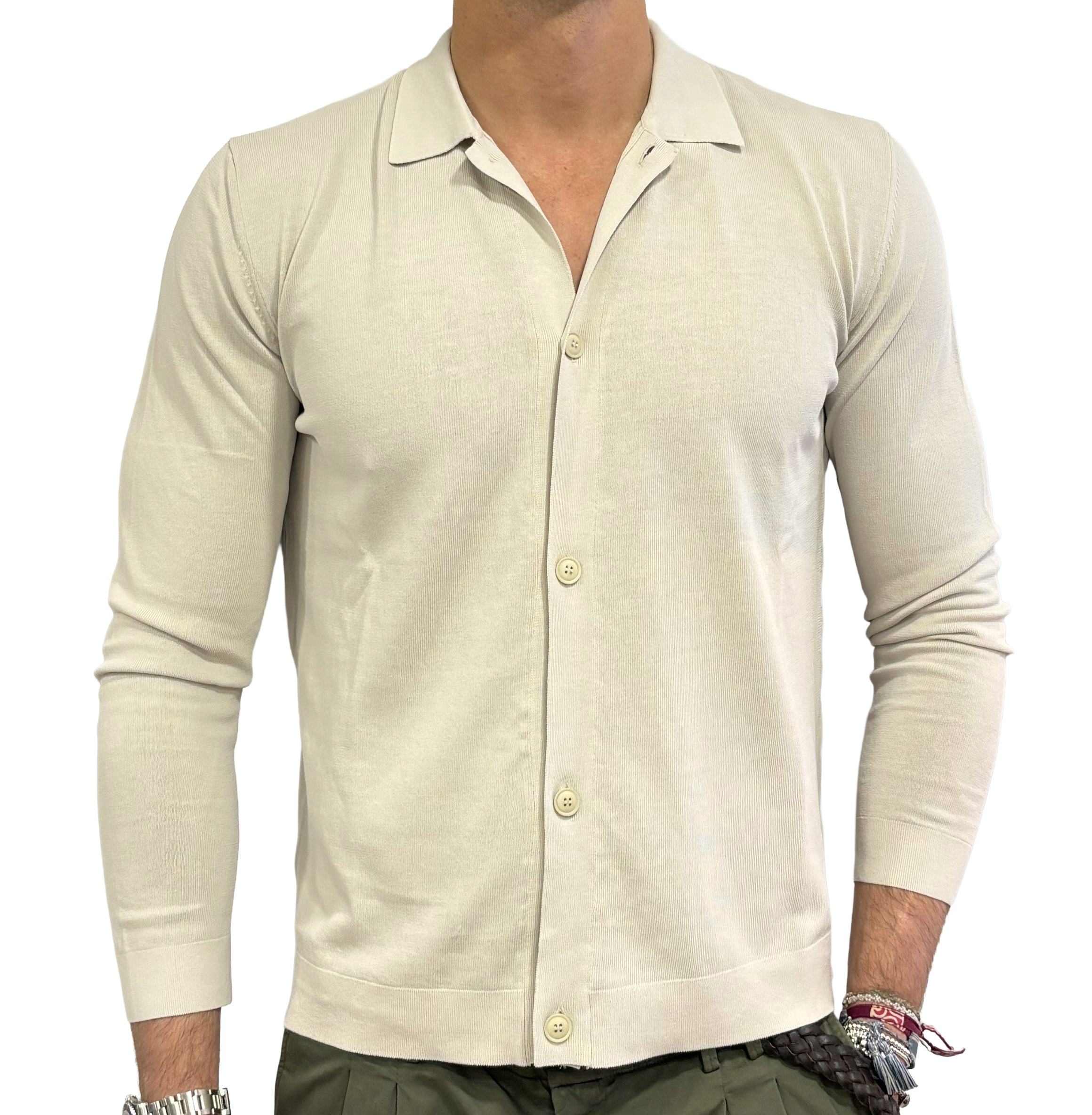Homeward polo shirt in crepe cotton knit