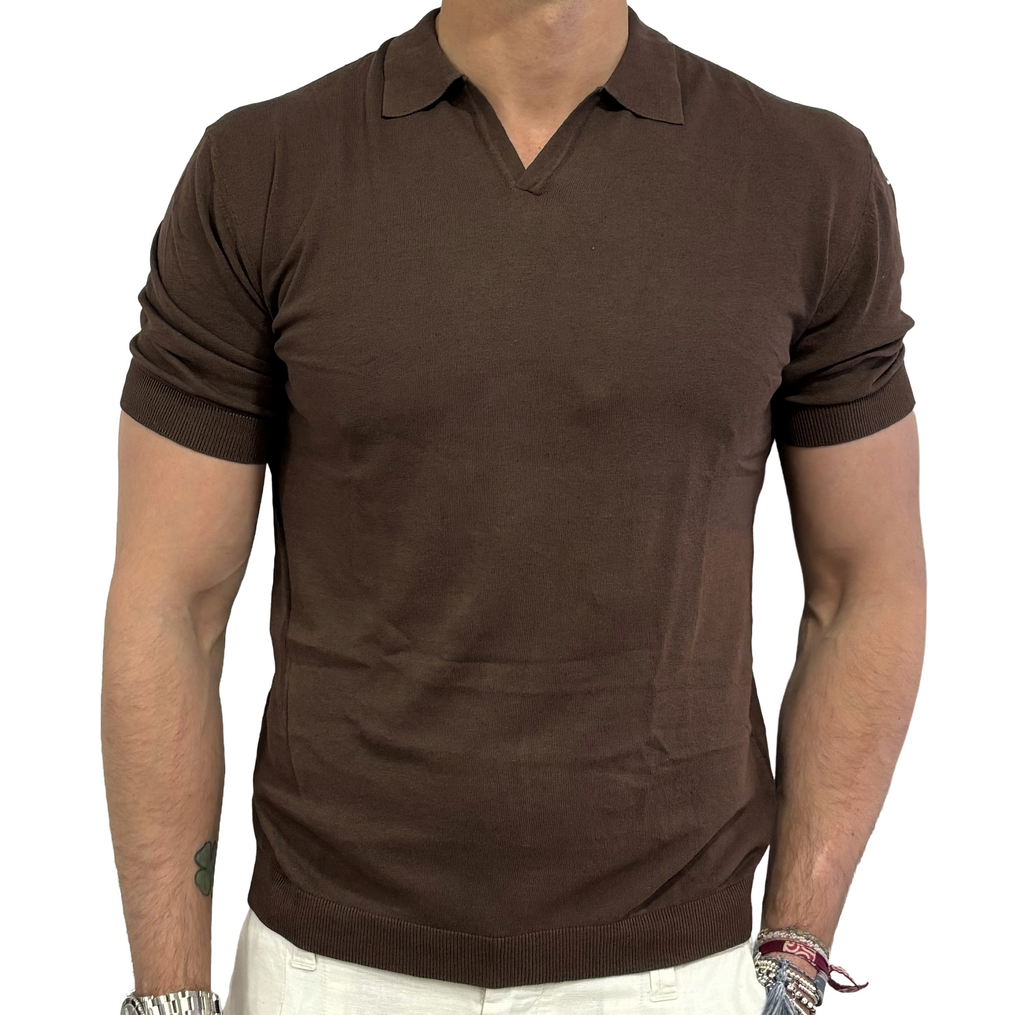 Polo in maglia lino e cotone Homeward