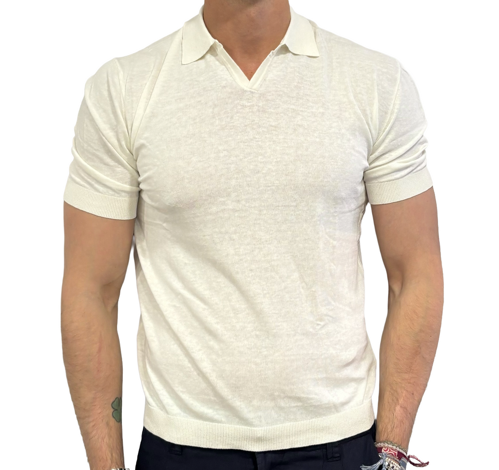 Polo in maglia lino e cotone Homeward