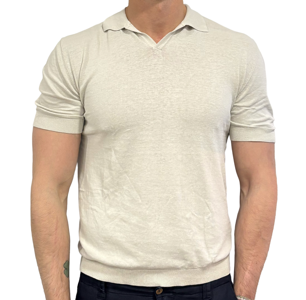 Polo in maglia lino e cotone Homeward