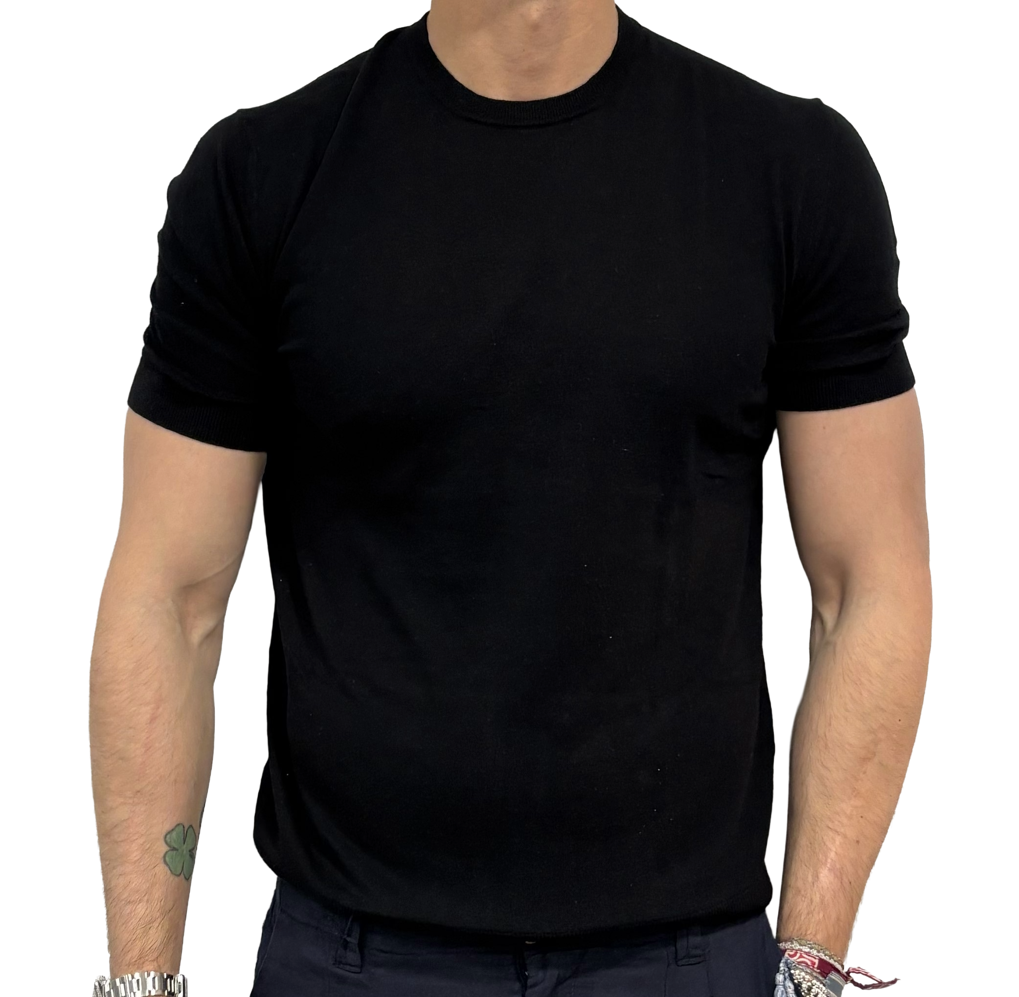 Homeward linen and cotton knit T-shirt