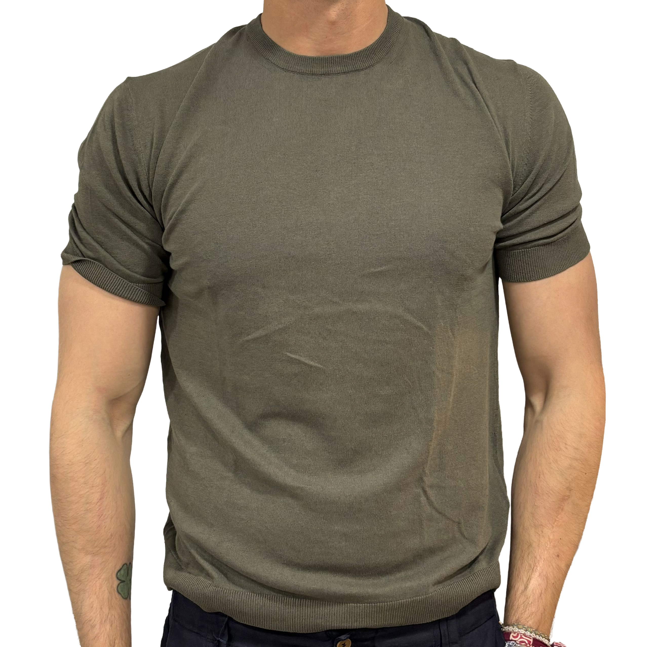 Homeward linen and cotton knit T-shirt