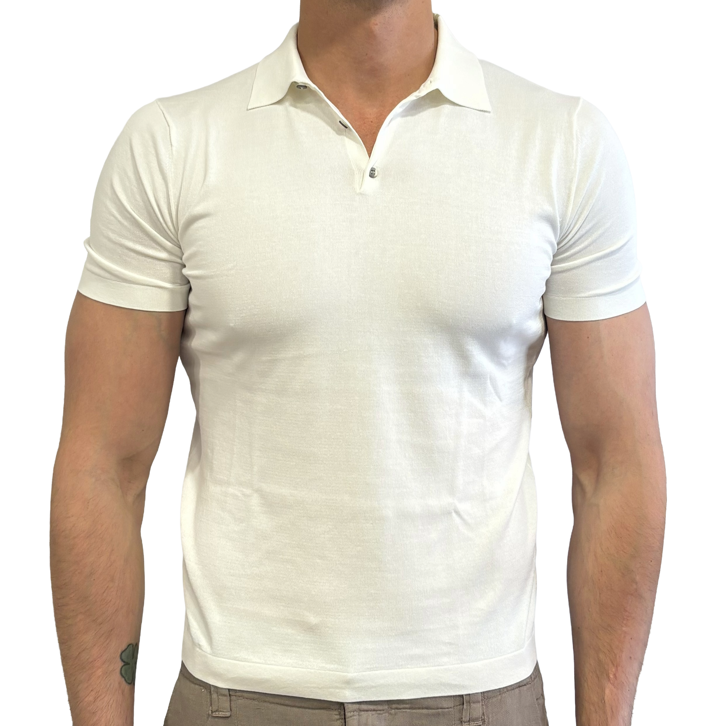 Homeward easy cotton knit polo shirt
