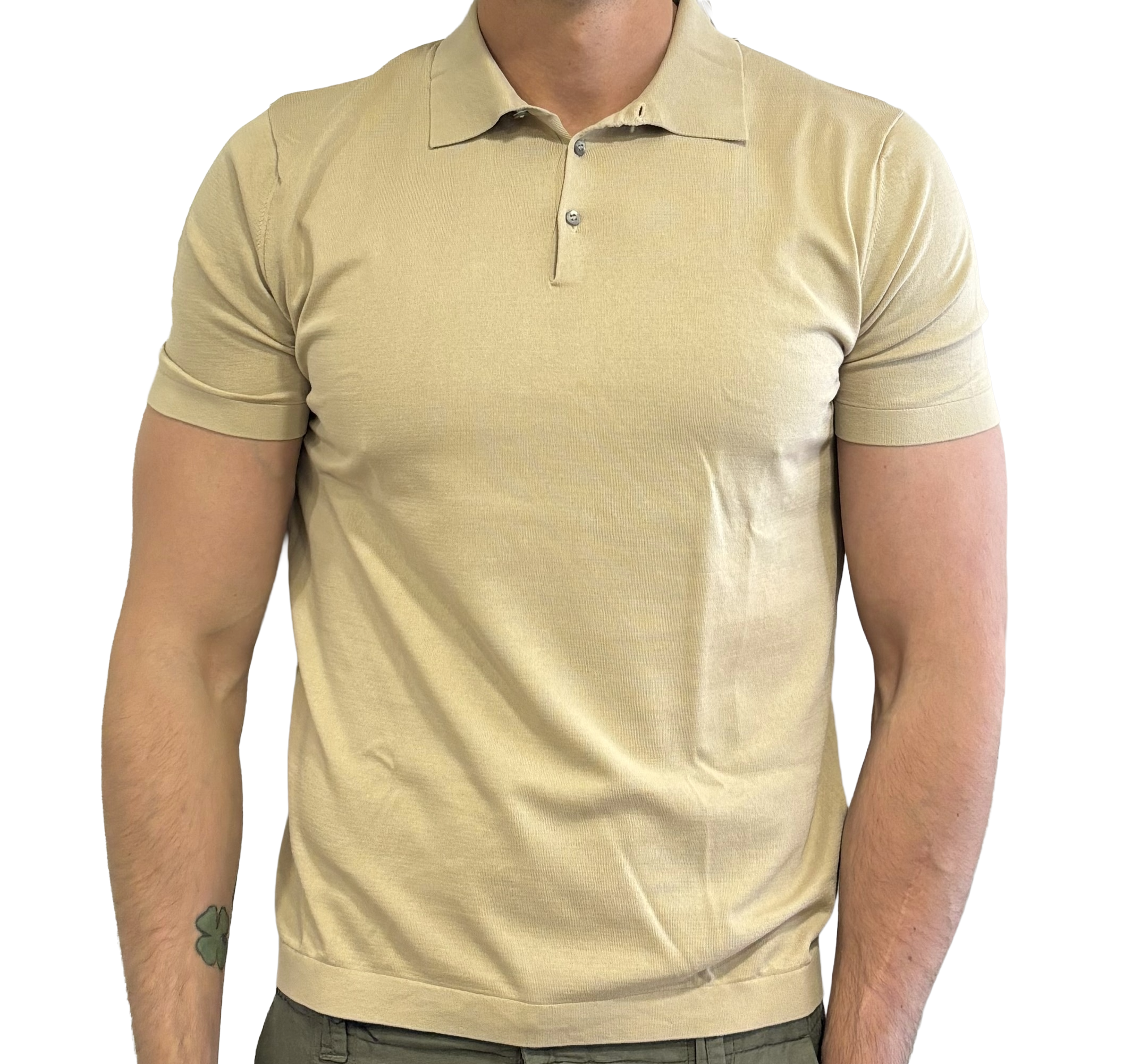 Homeward easy cotton knit polo shirt