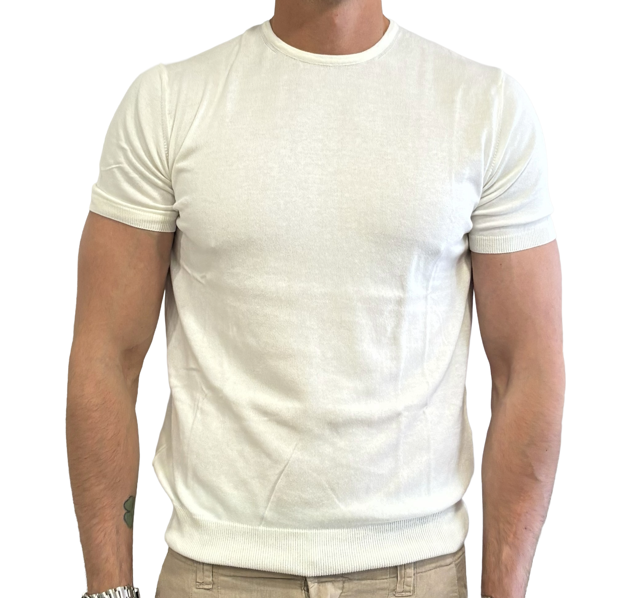 Pure cotton knitted t-shirt