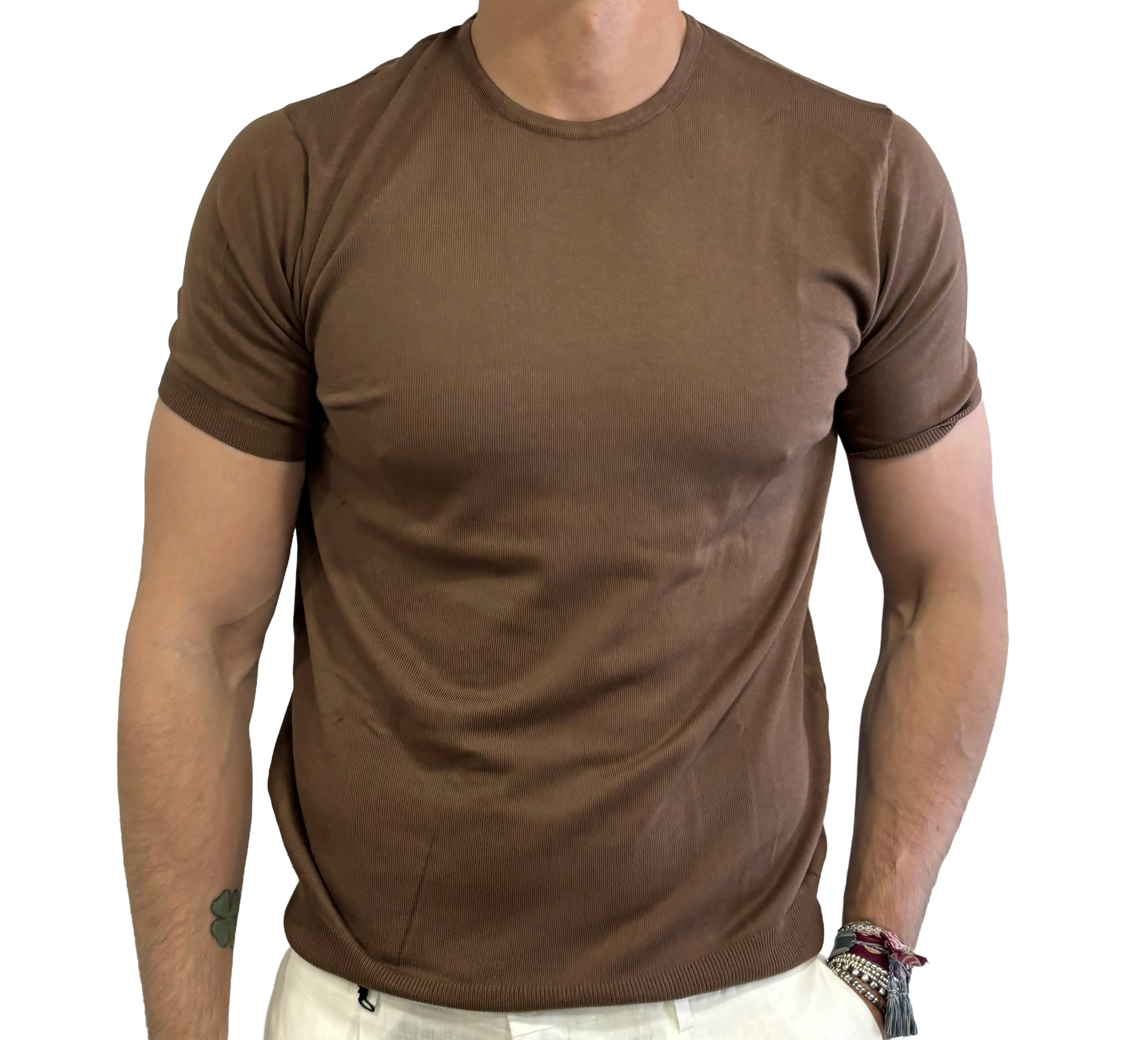 Pure cotton knitted t-shirt