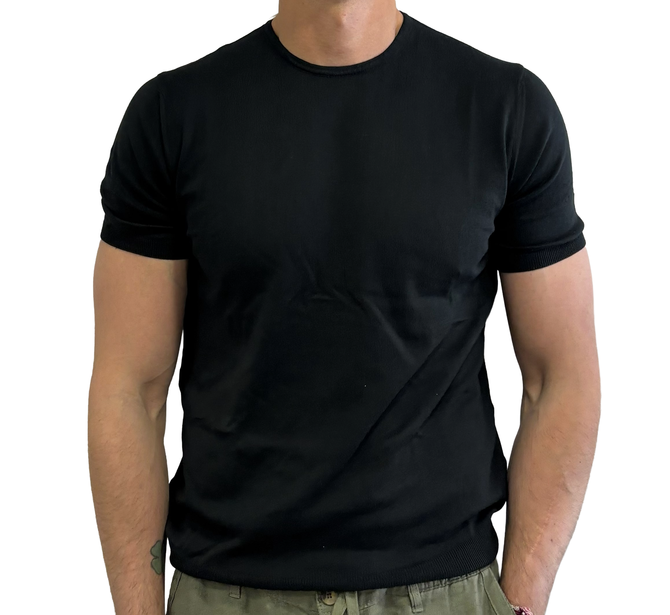 Pure cotton knitted t-shirt