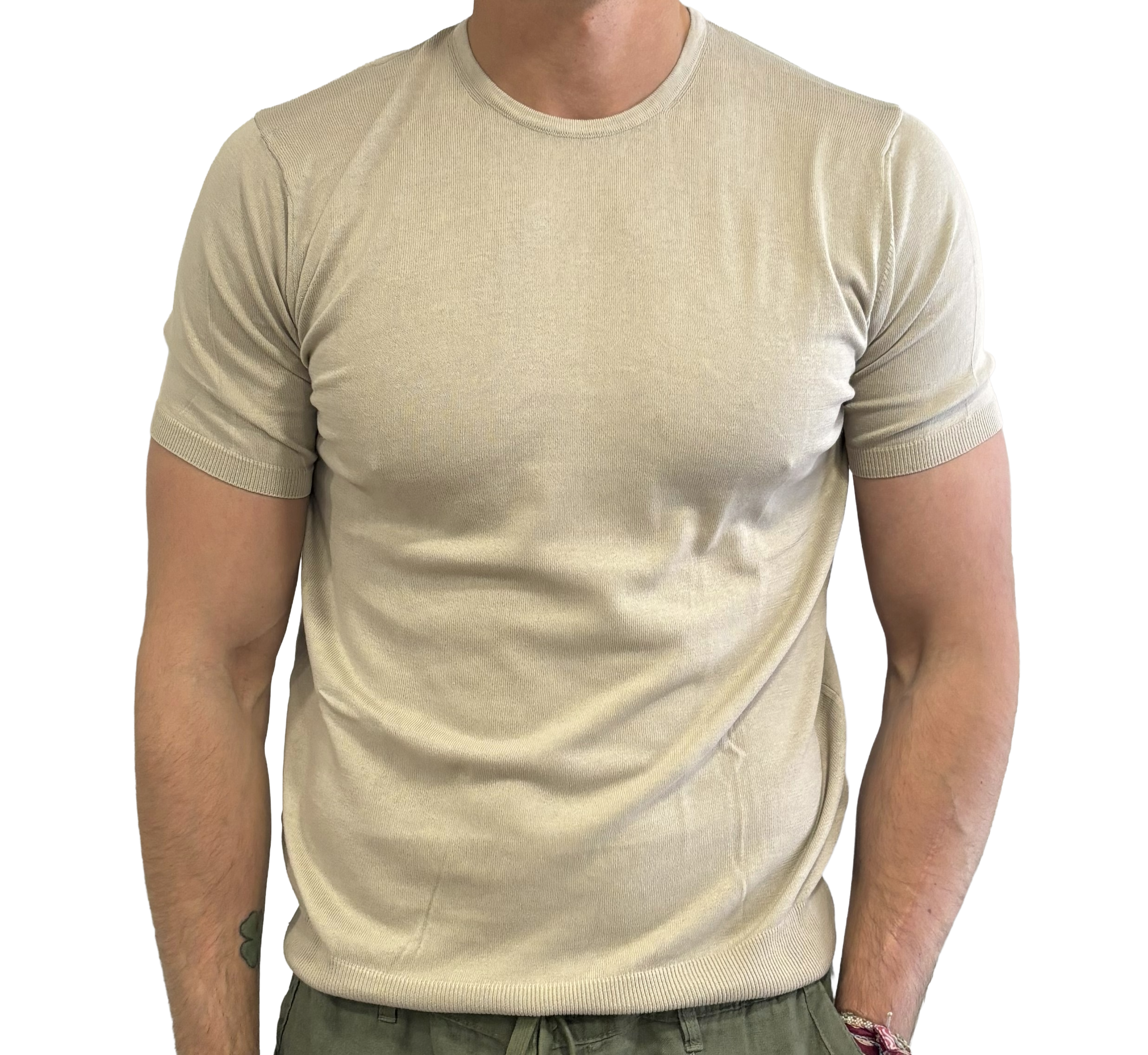 Pure cotton knitted t-shirt