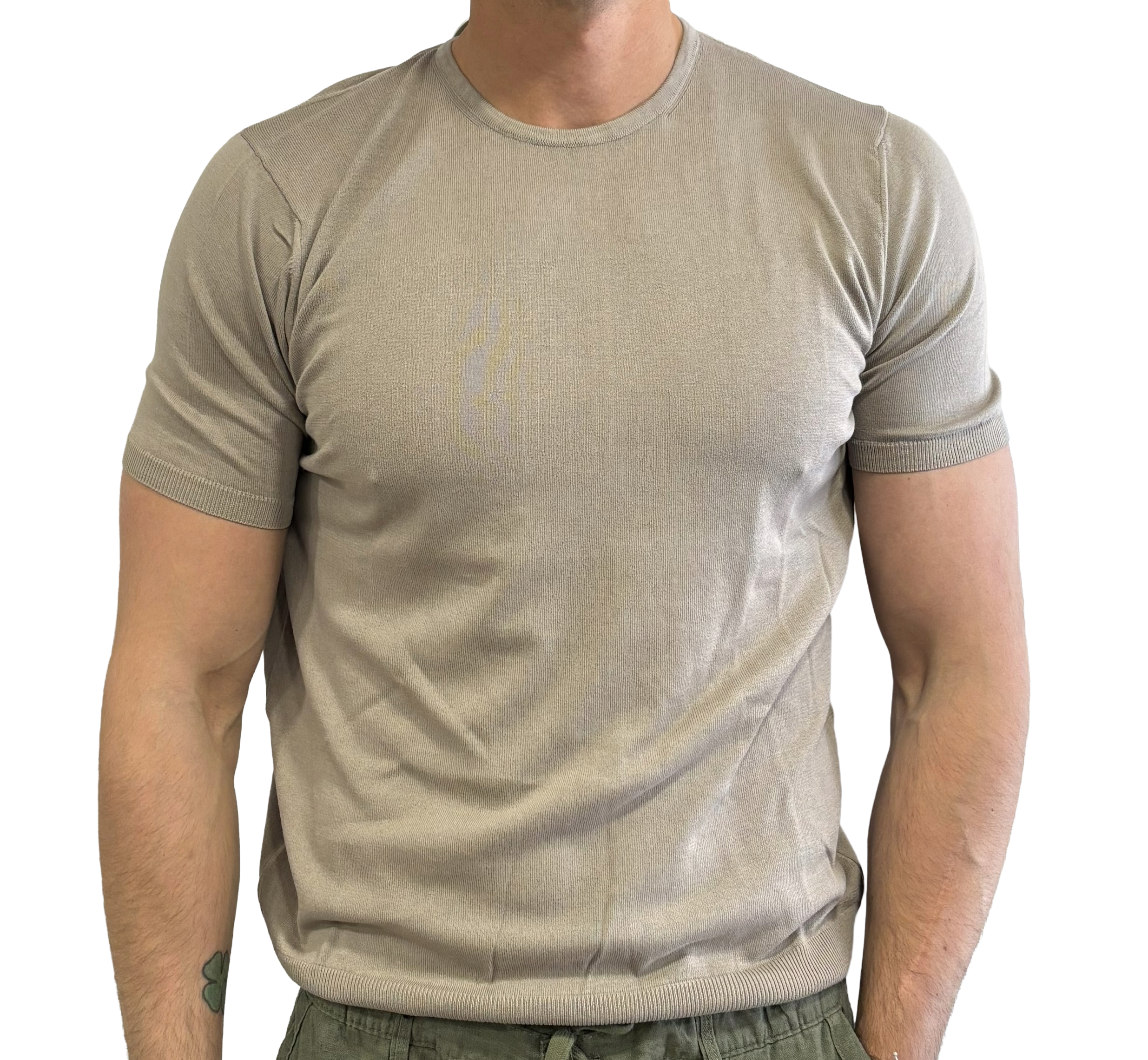 Pure cotton knitted t-shirt