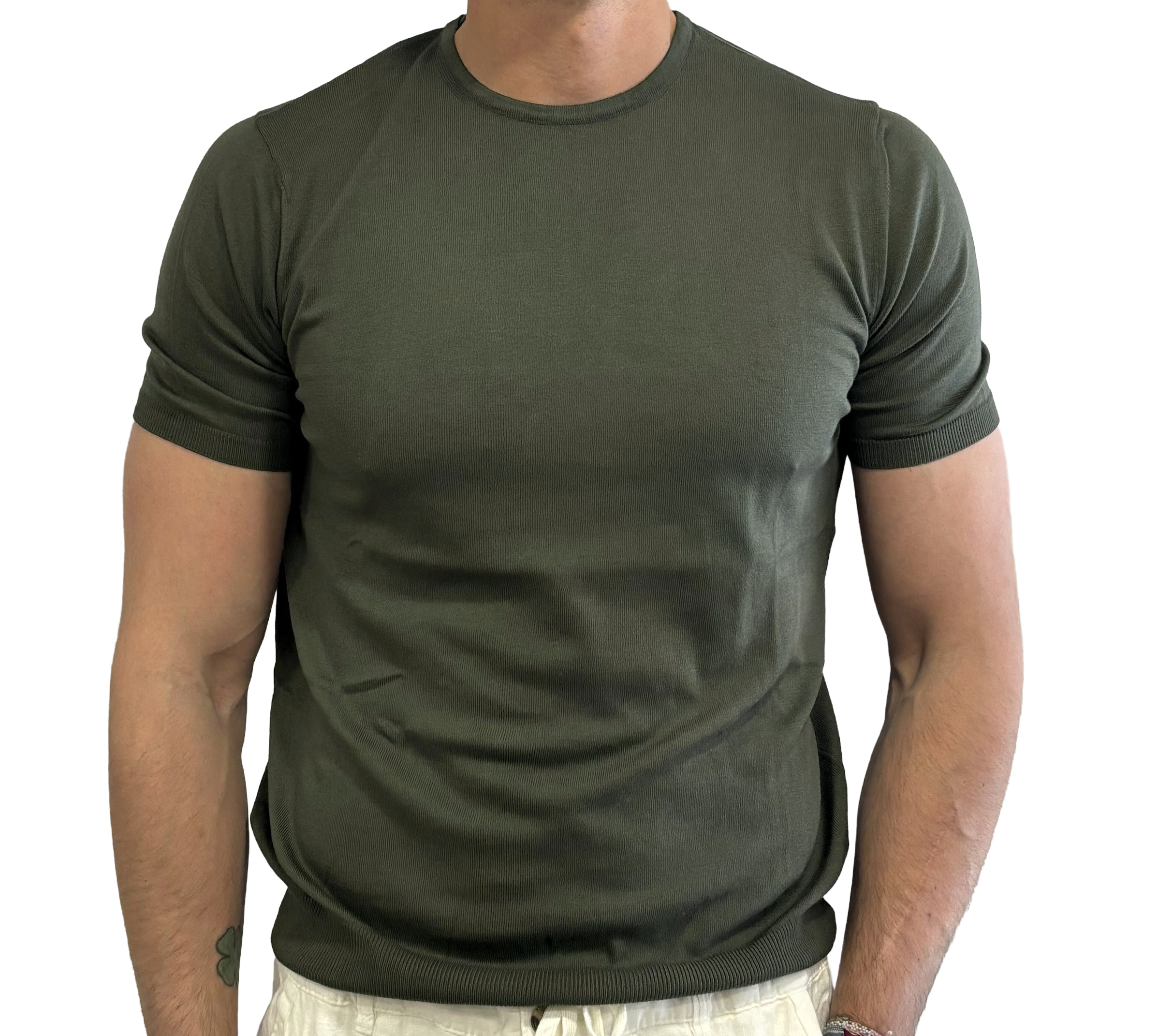 Pure cotton knitted t-shirt