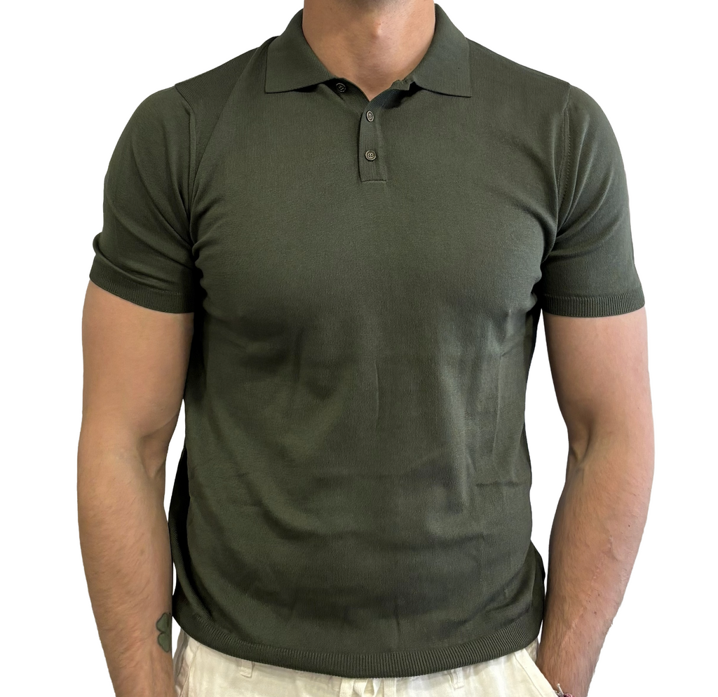 Polo puro cotone in maglia