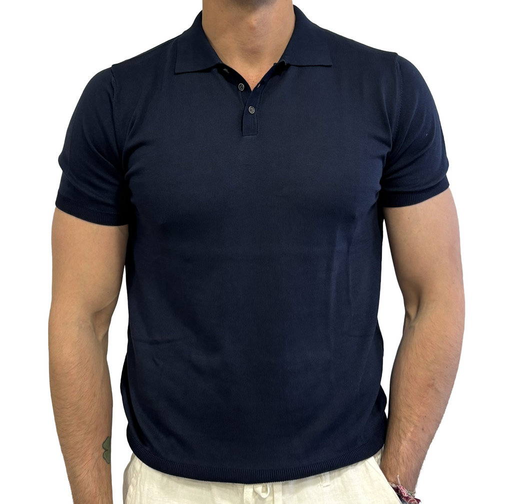 Polo puro cotone in maglia