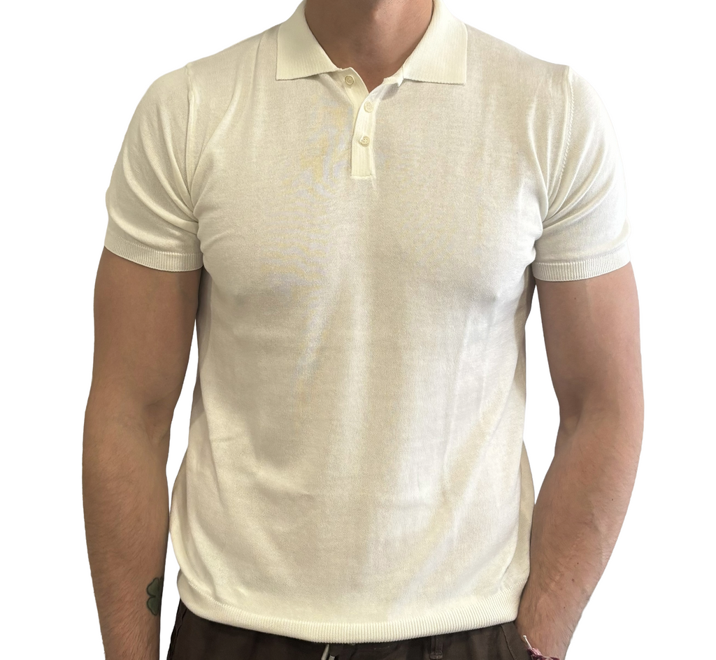 Polo puro cotone in maglia