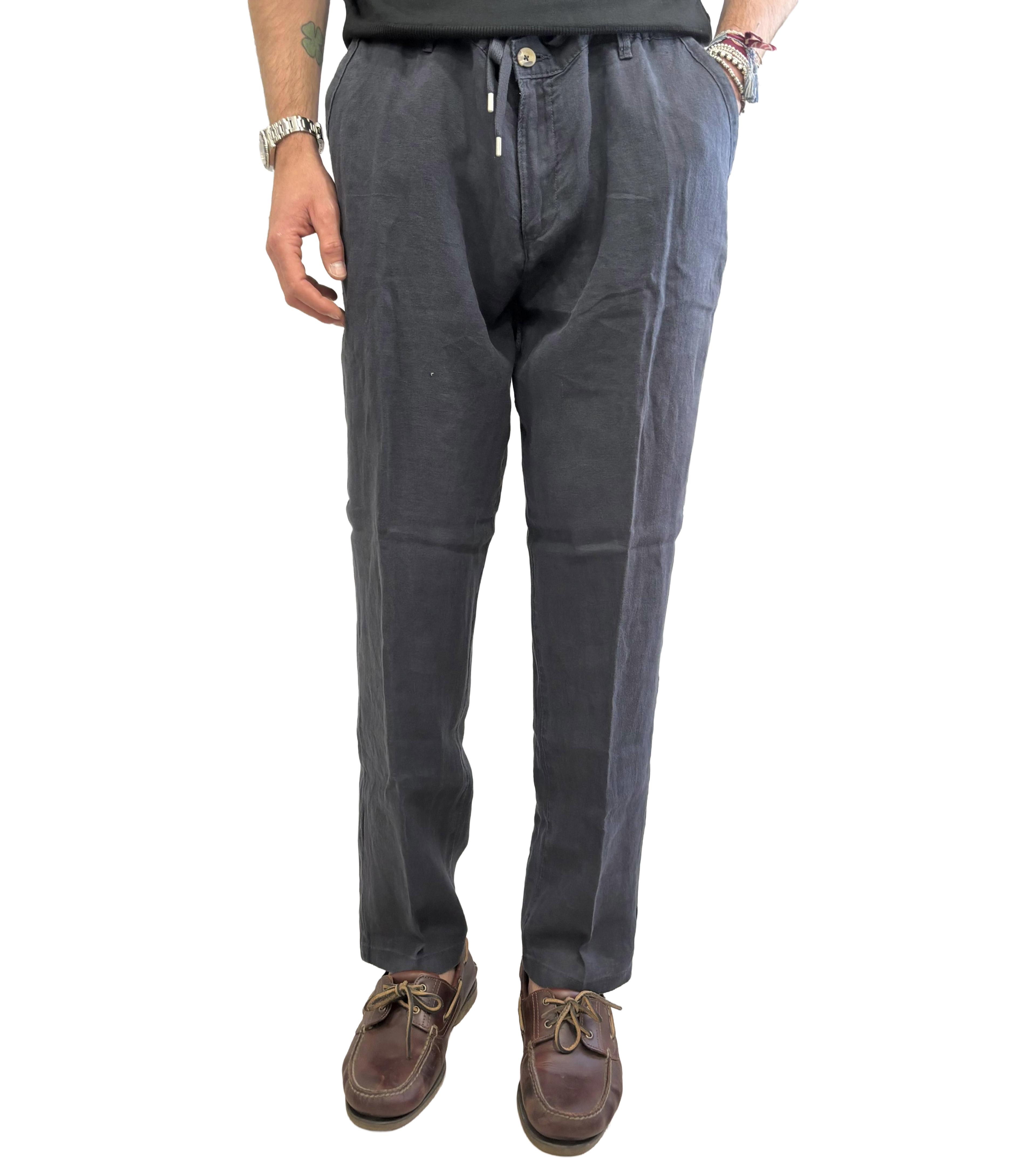 Pure linen trousers