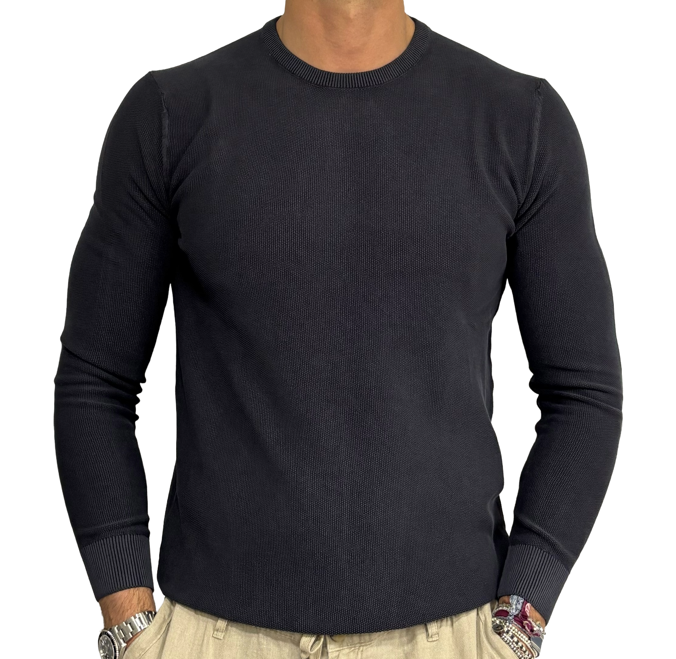 Pure cotton pique polo shirt