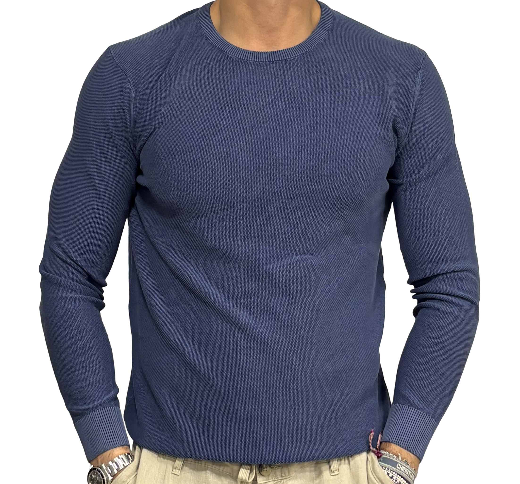 Pure cotton pique polo shirt