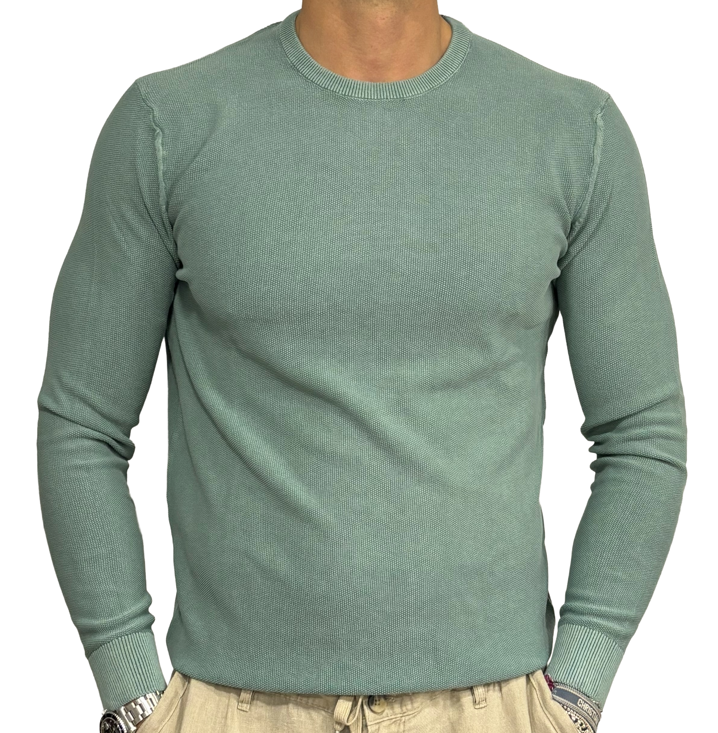 Pure cotton pique polo shirt