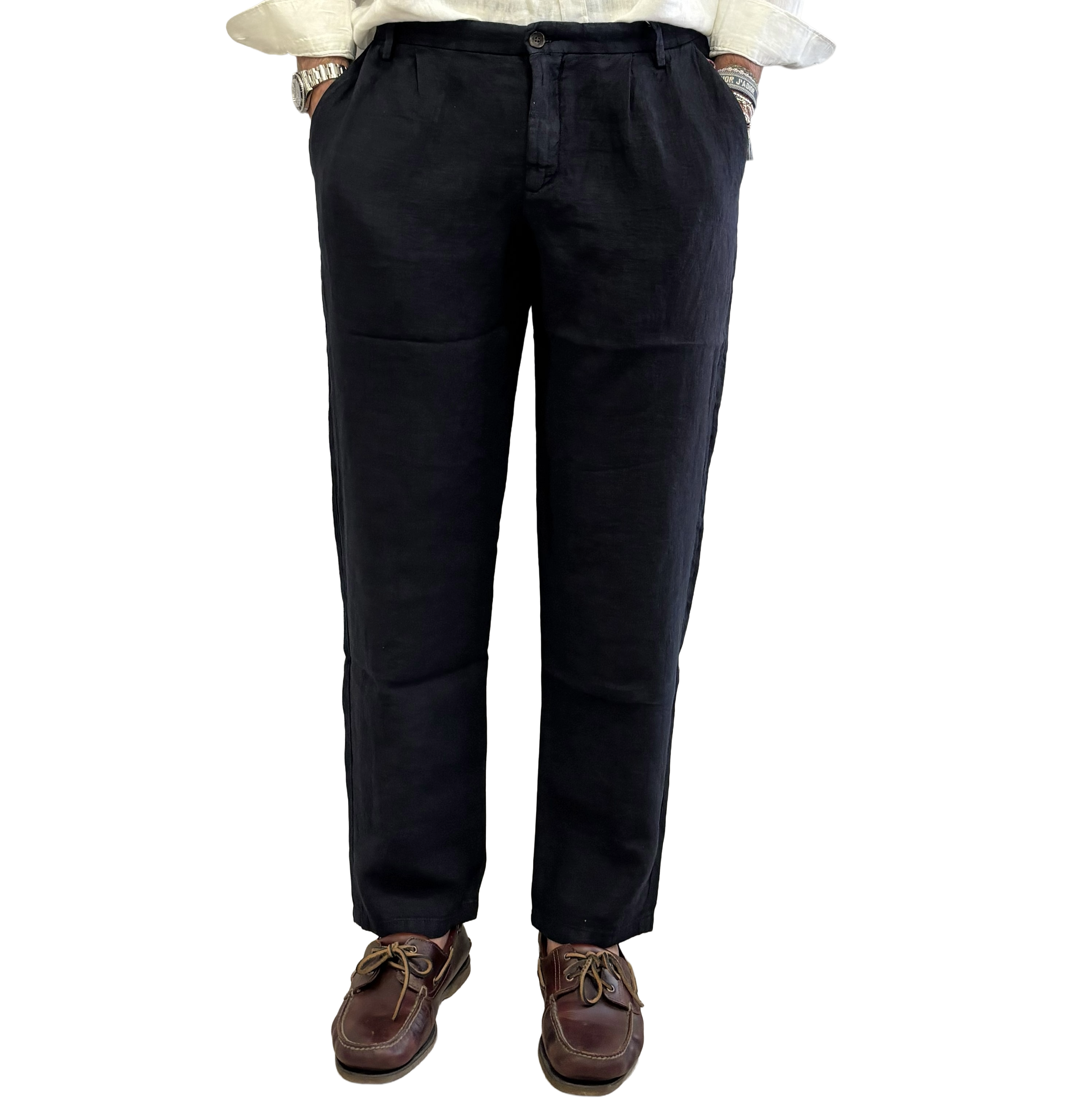 Yan Simmon Pure Linen Trousers
