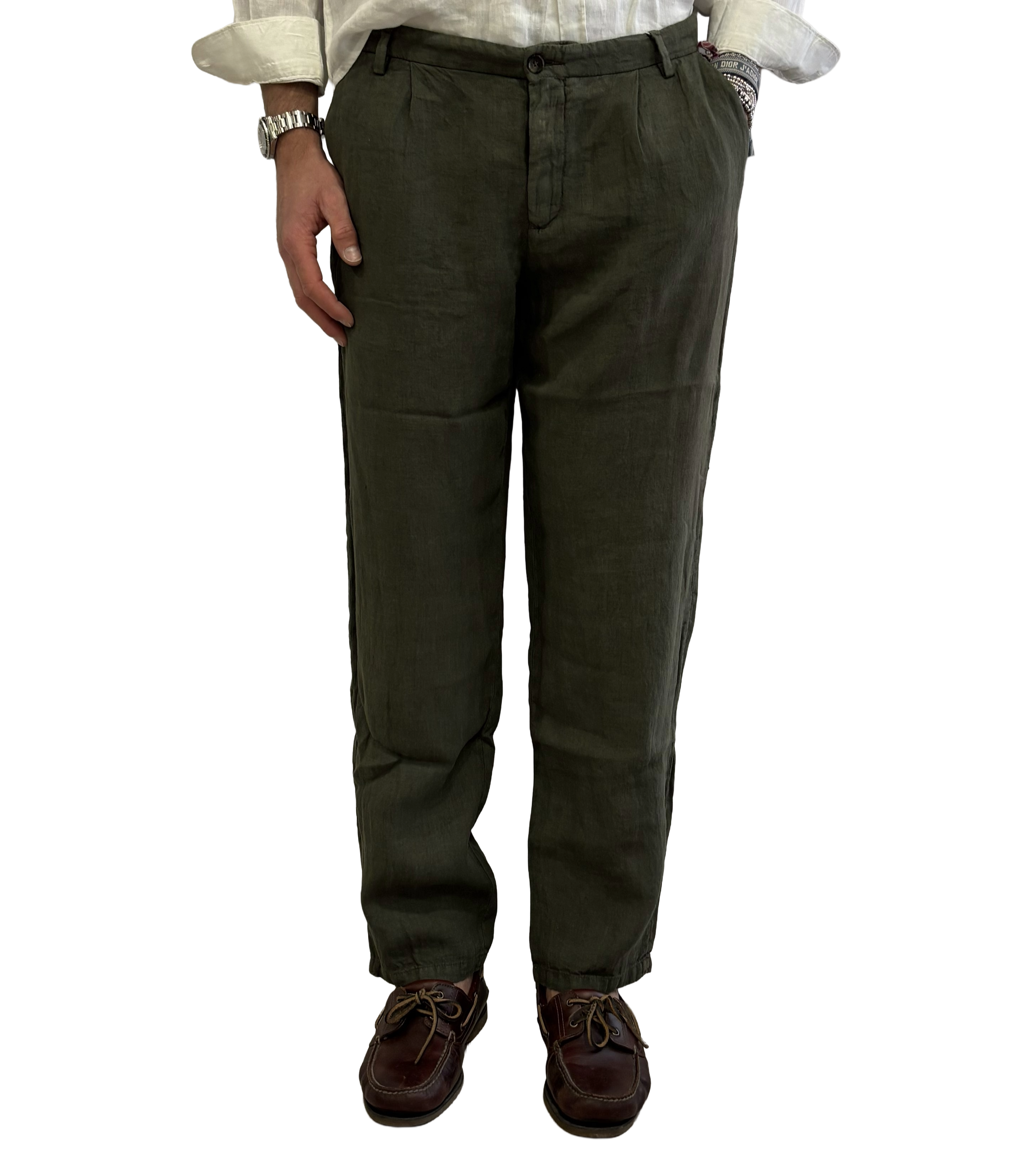 Yan Simmon Pure Linen Trousers