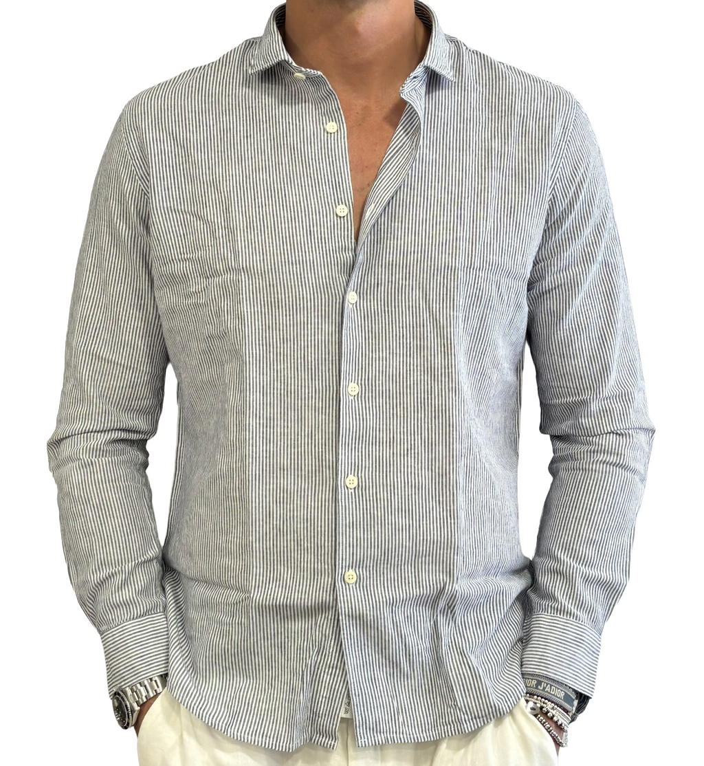 Camicia lino e cotone