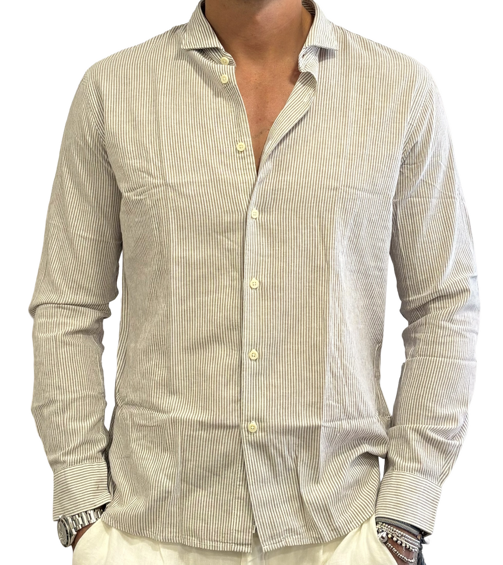 Camicia lino e cotone
