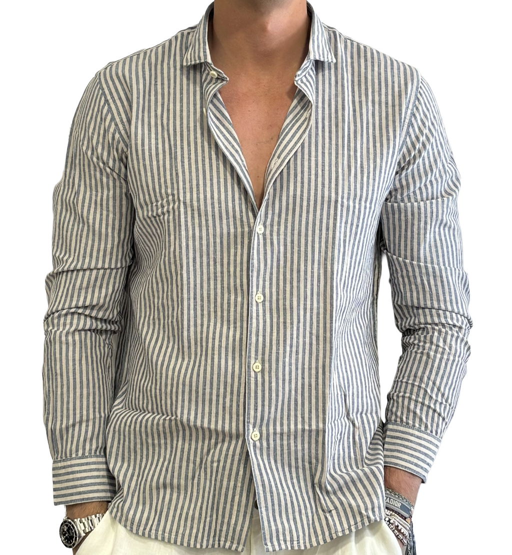 Camicia lino e cotone