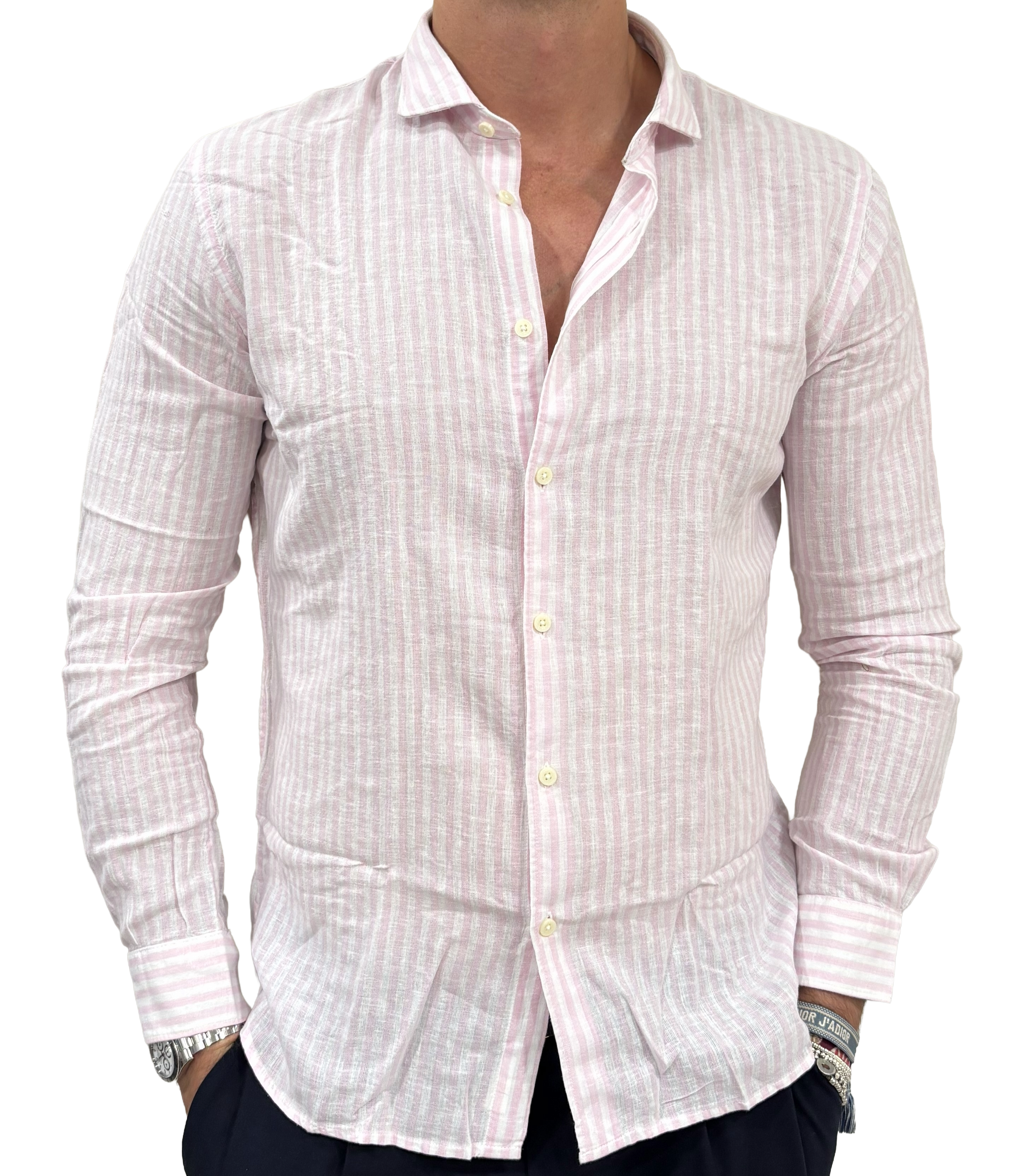Camicia lino e cotone
