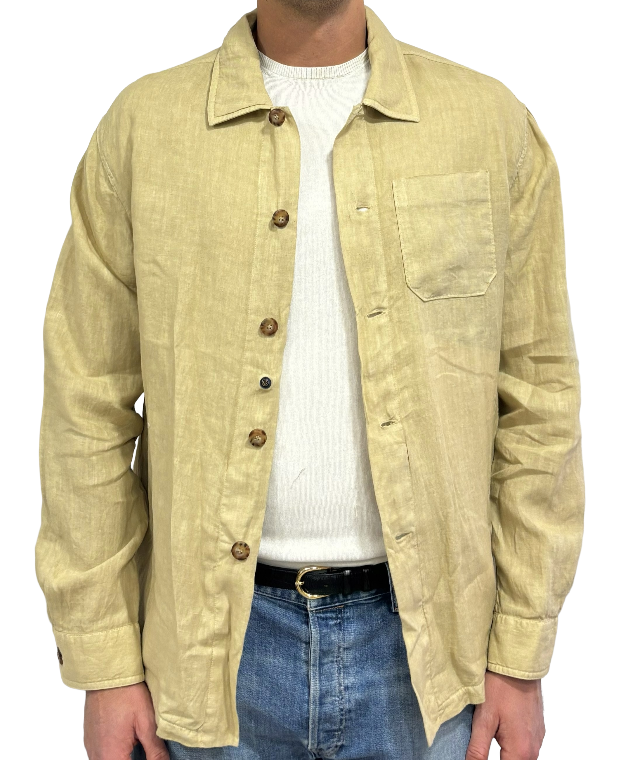 Alea pure linen shirt jacket