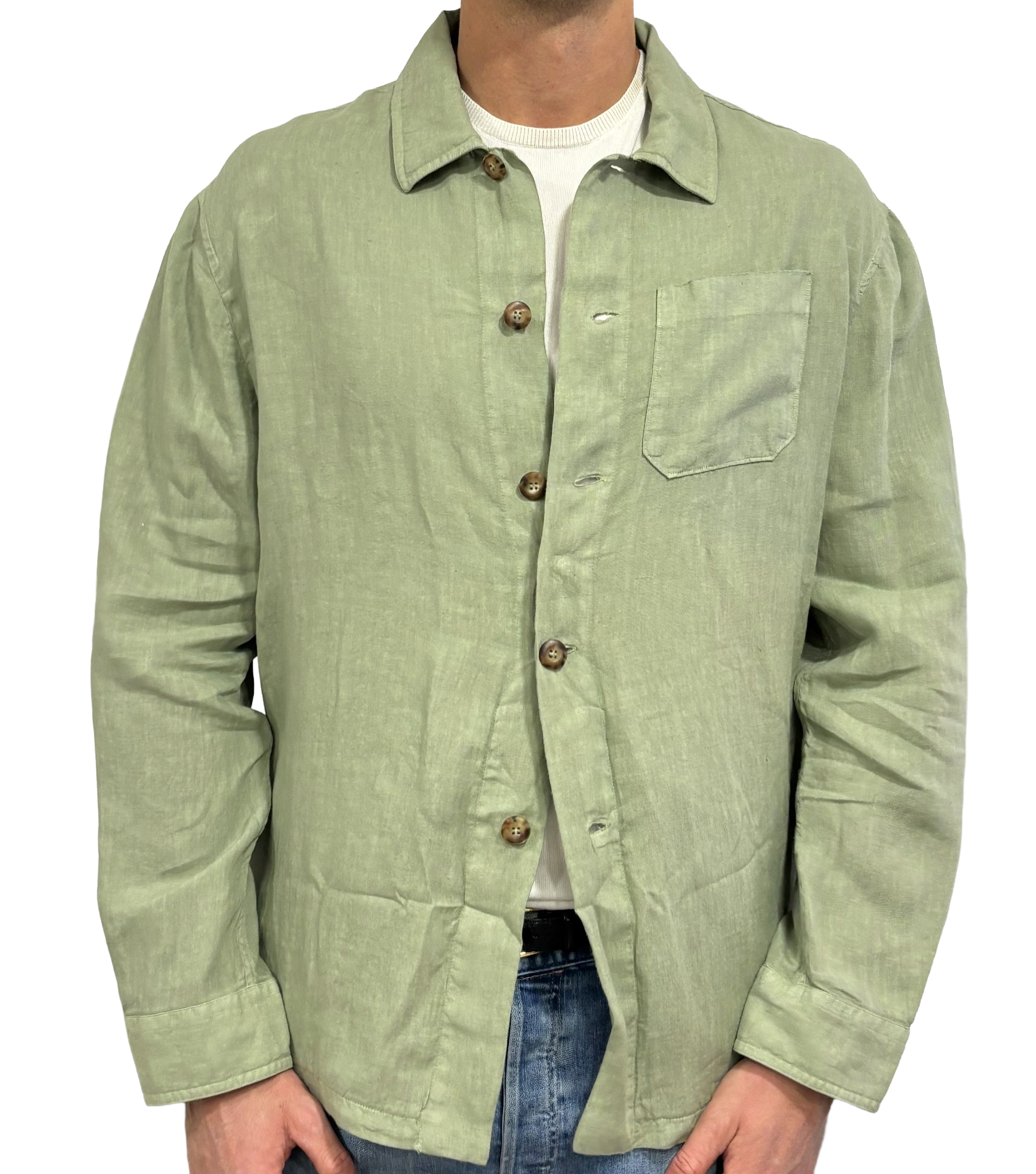 Alea pure linen shirt jacket